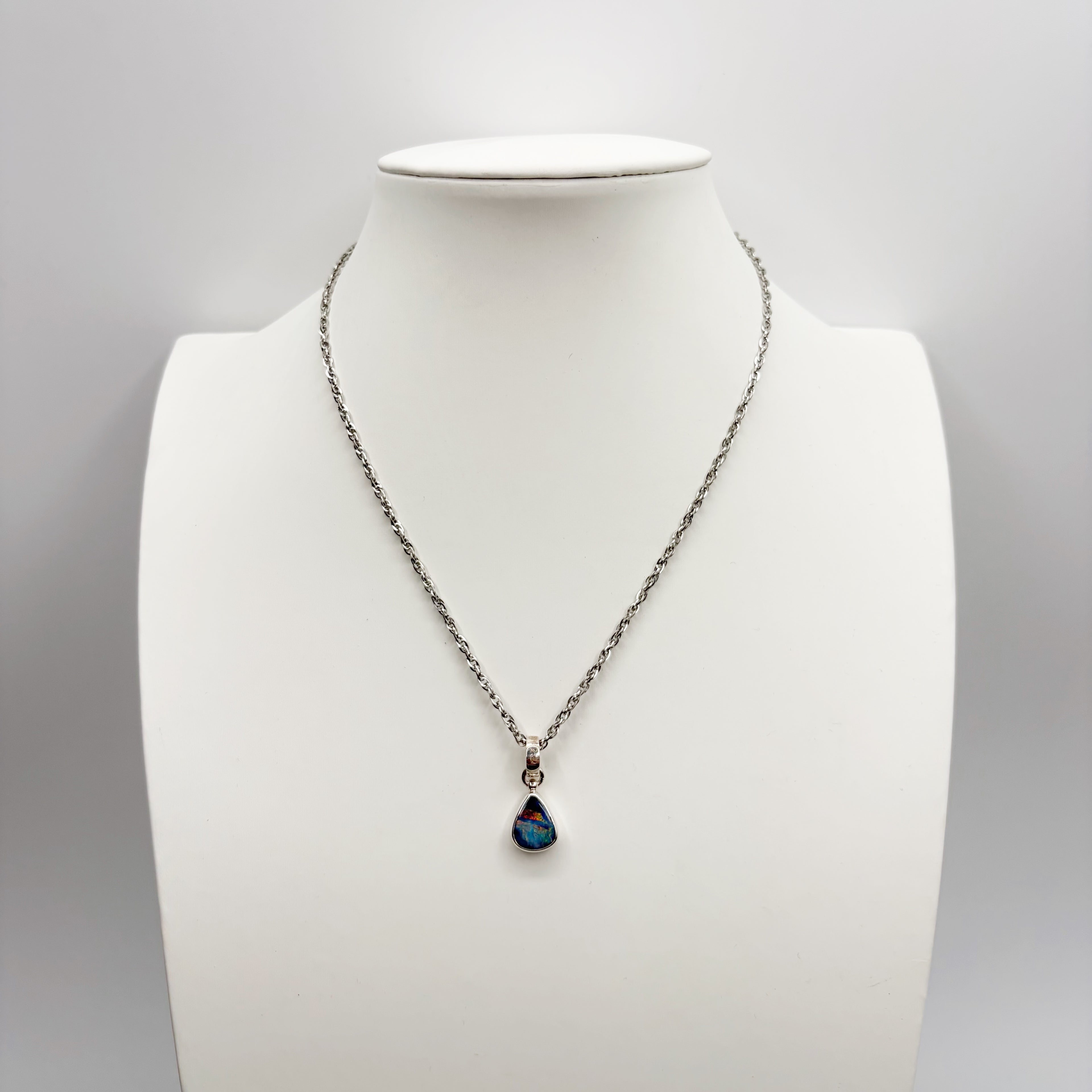 Ciondolo Opale Australiano - Argento 925
