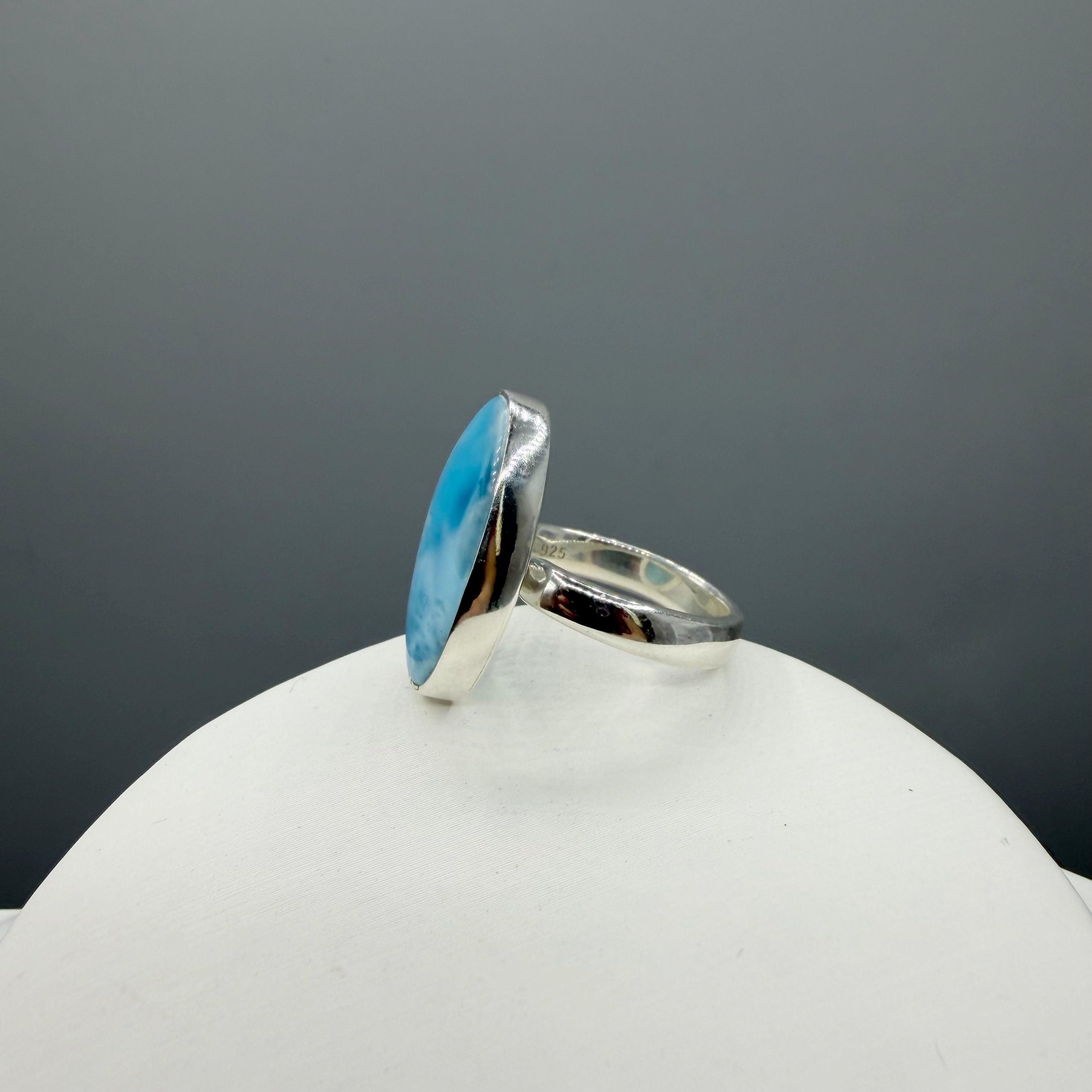 Anello Larimar Argento 925 - Ovale