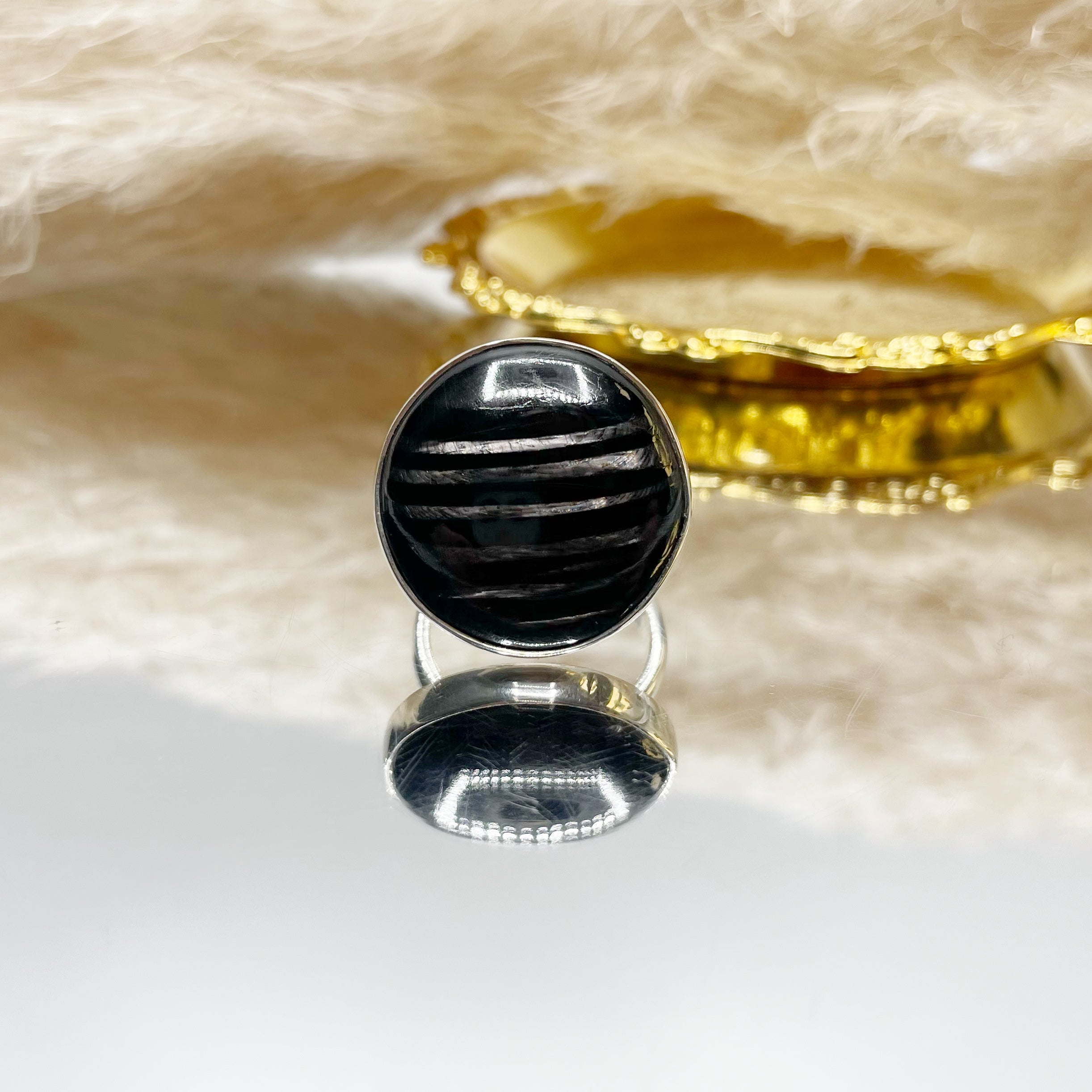 Anello Iperstene Tondo - Argento 925