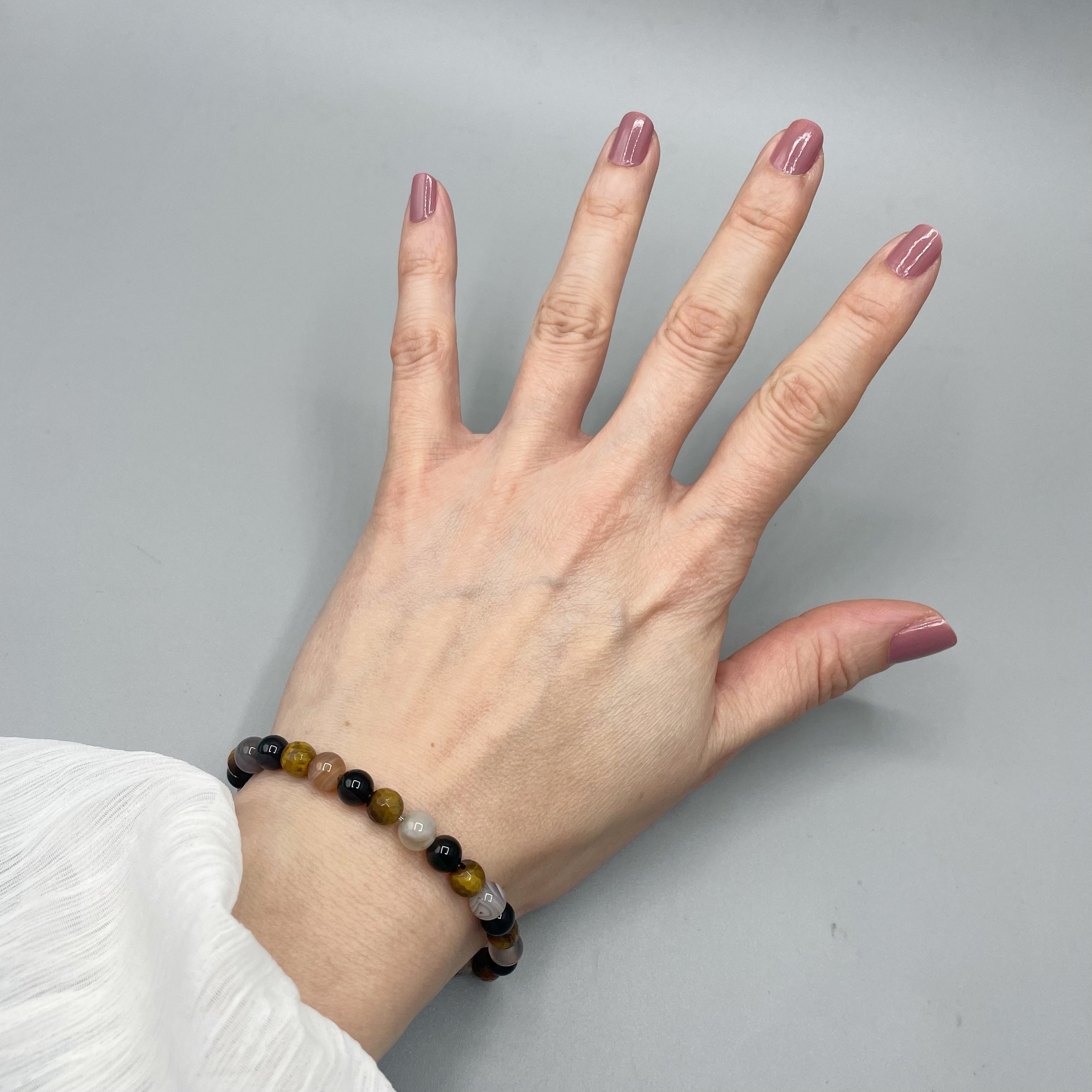 Bracciale Cerchio Protettivo - Occhio di Shiva, Ossidiana, Occhio di Tigre - LIMITED EDITION