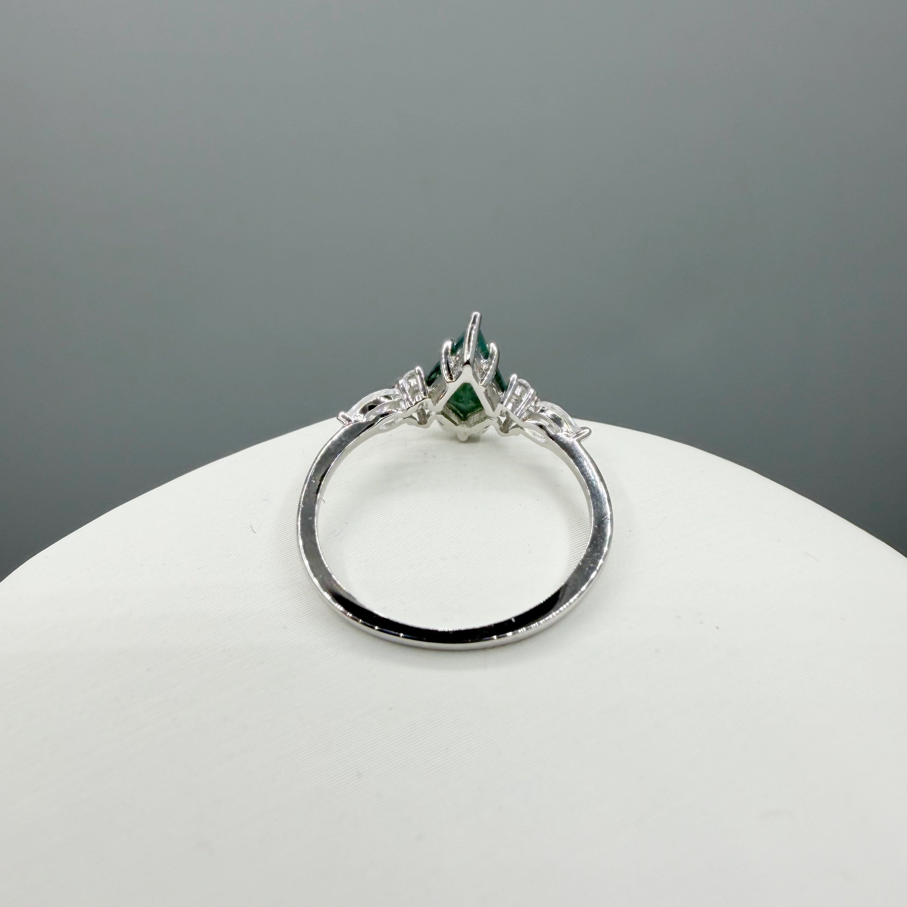Doppio Anello Agata Muschiata SILVER | Argento 925 - NON REGOLABILE