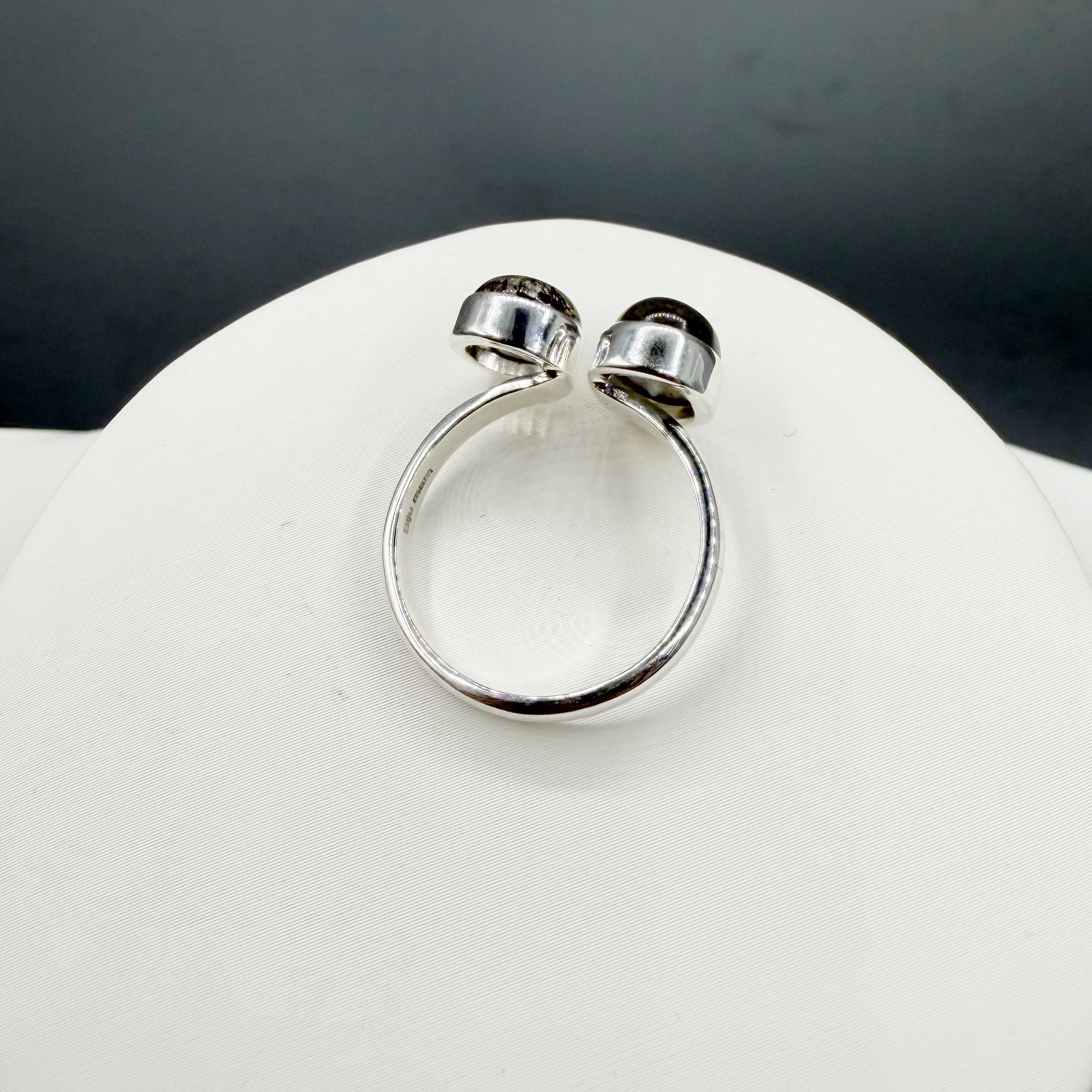 Anello Labradorite e Quarzo Tormalinato - Argento 925
