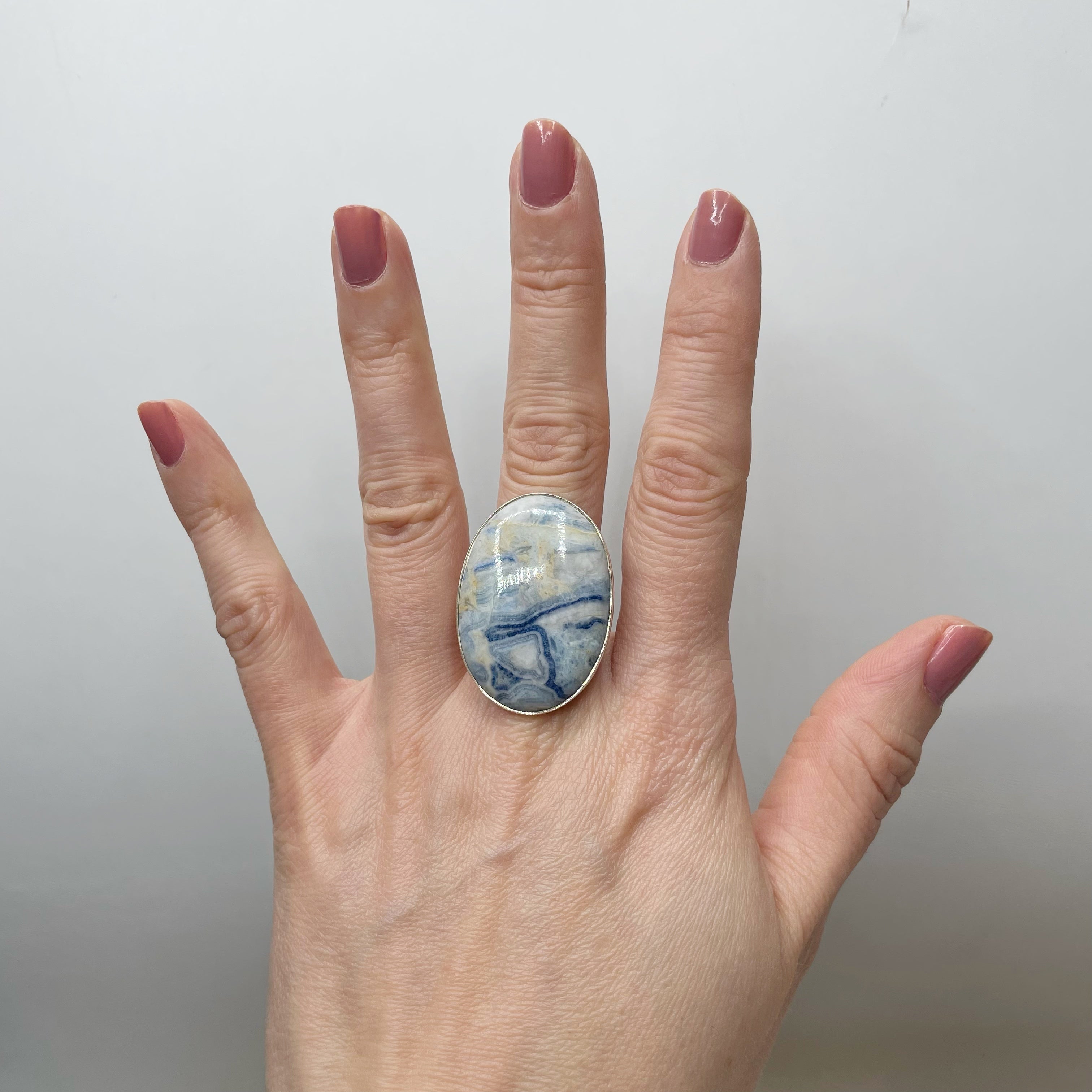 Anello Sheelite e Argento 925 - Ovale