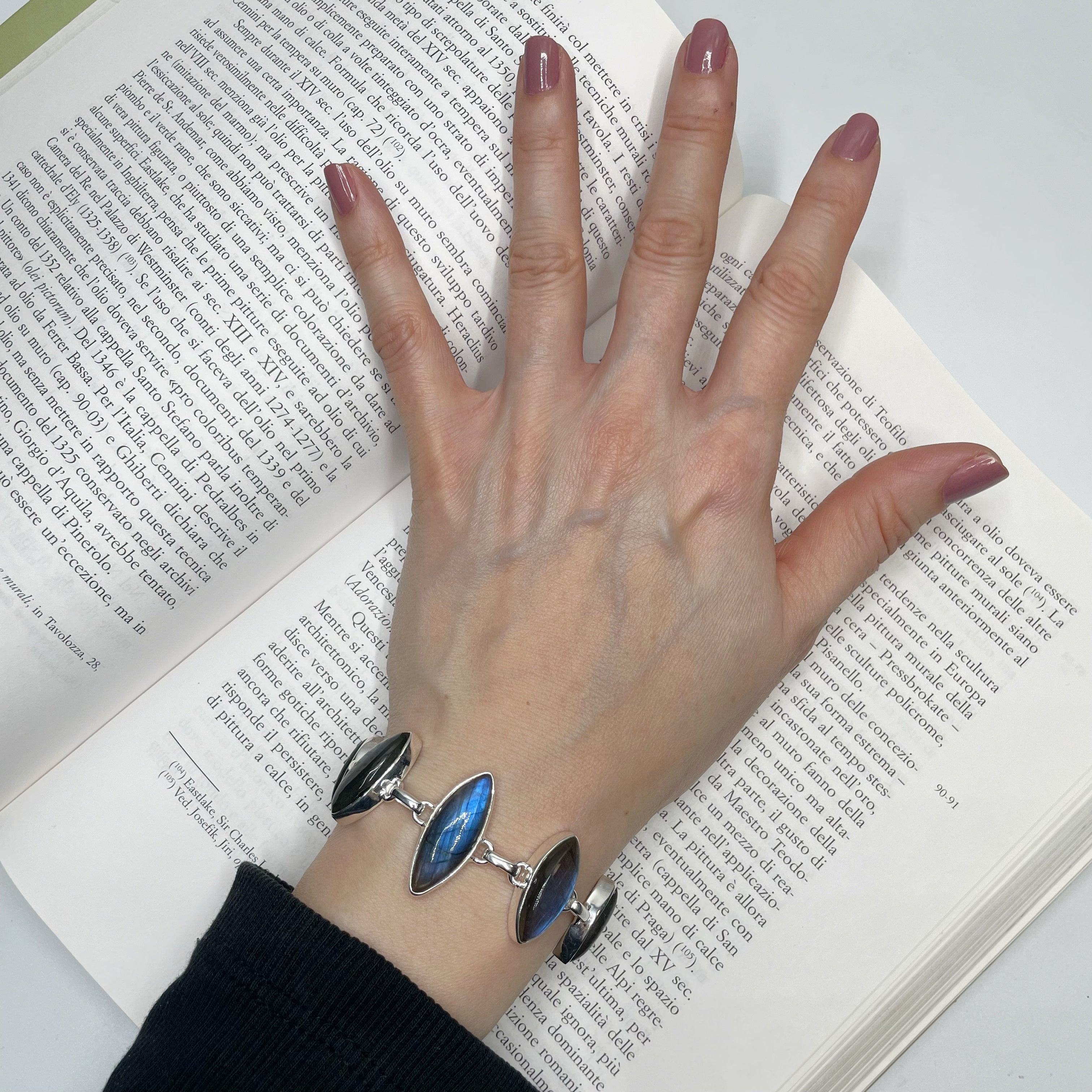 Bracciale Labradorite e Argento 925