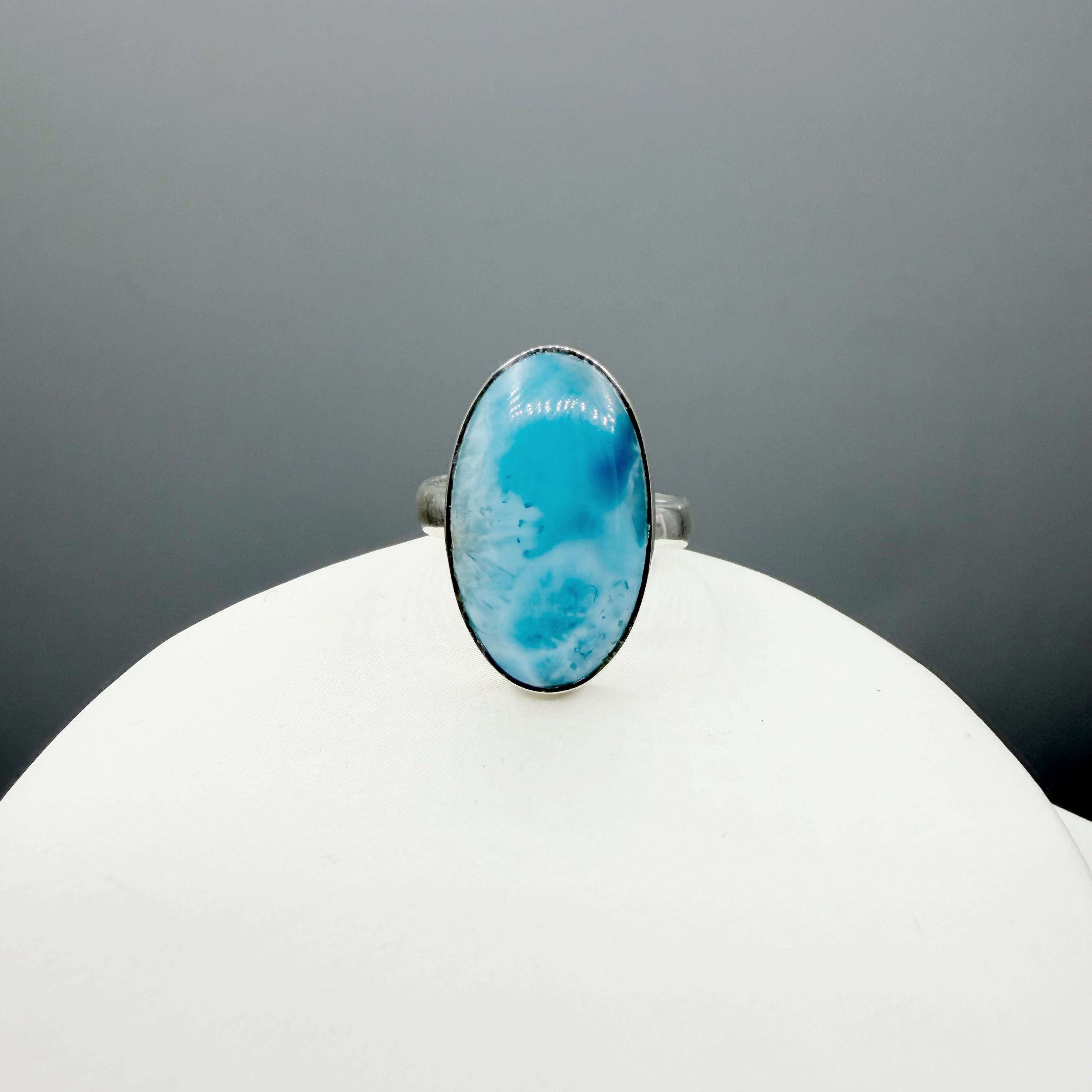 Anello Larimar Argento 925 - Ovale