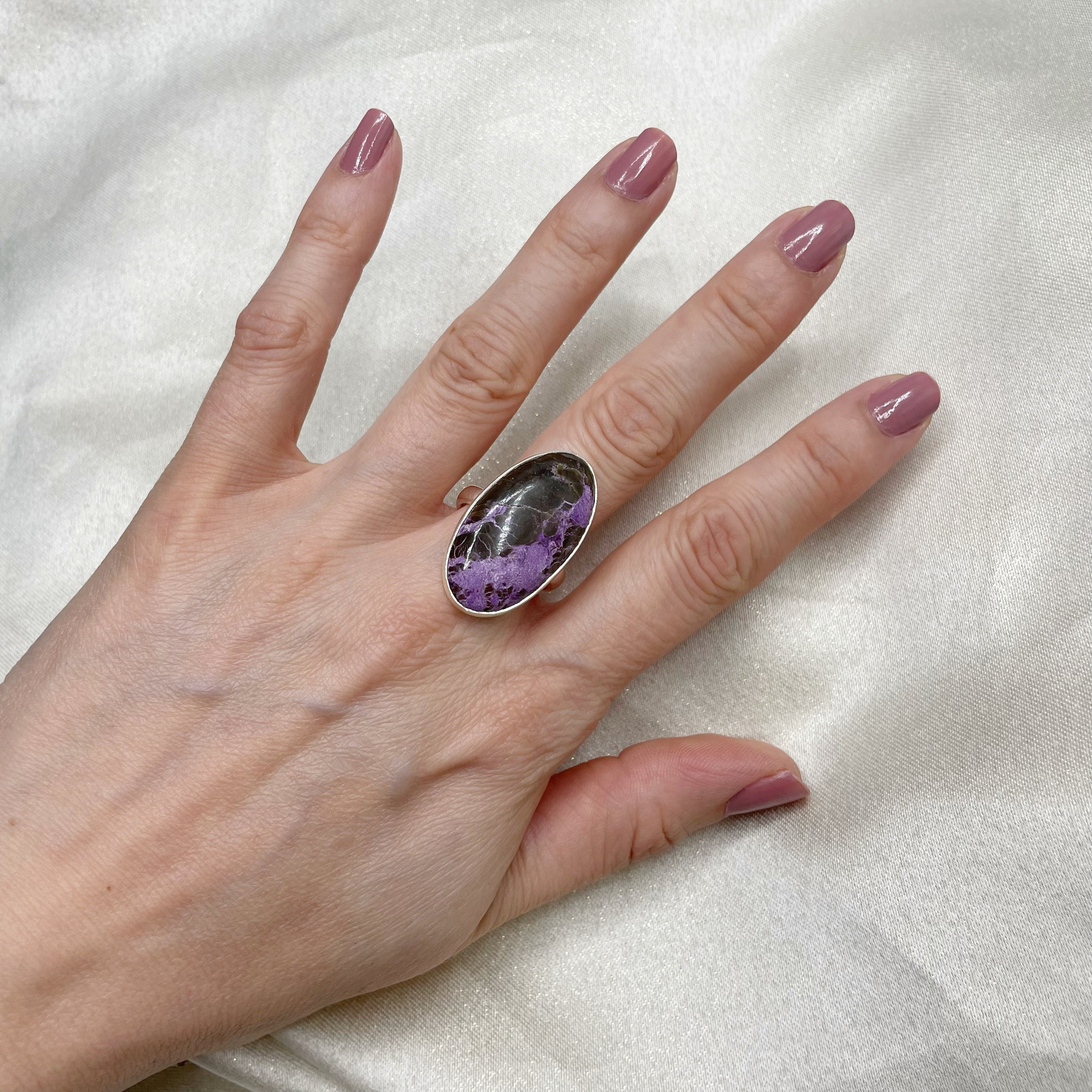 Anello Purpurite e Argento 925
