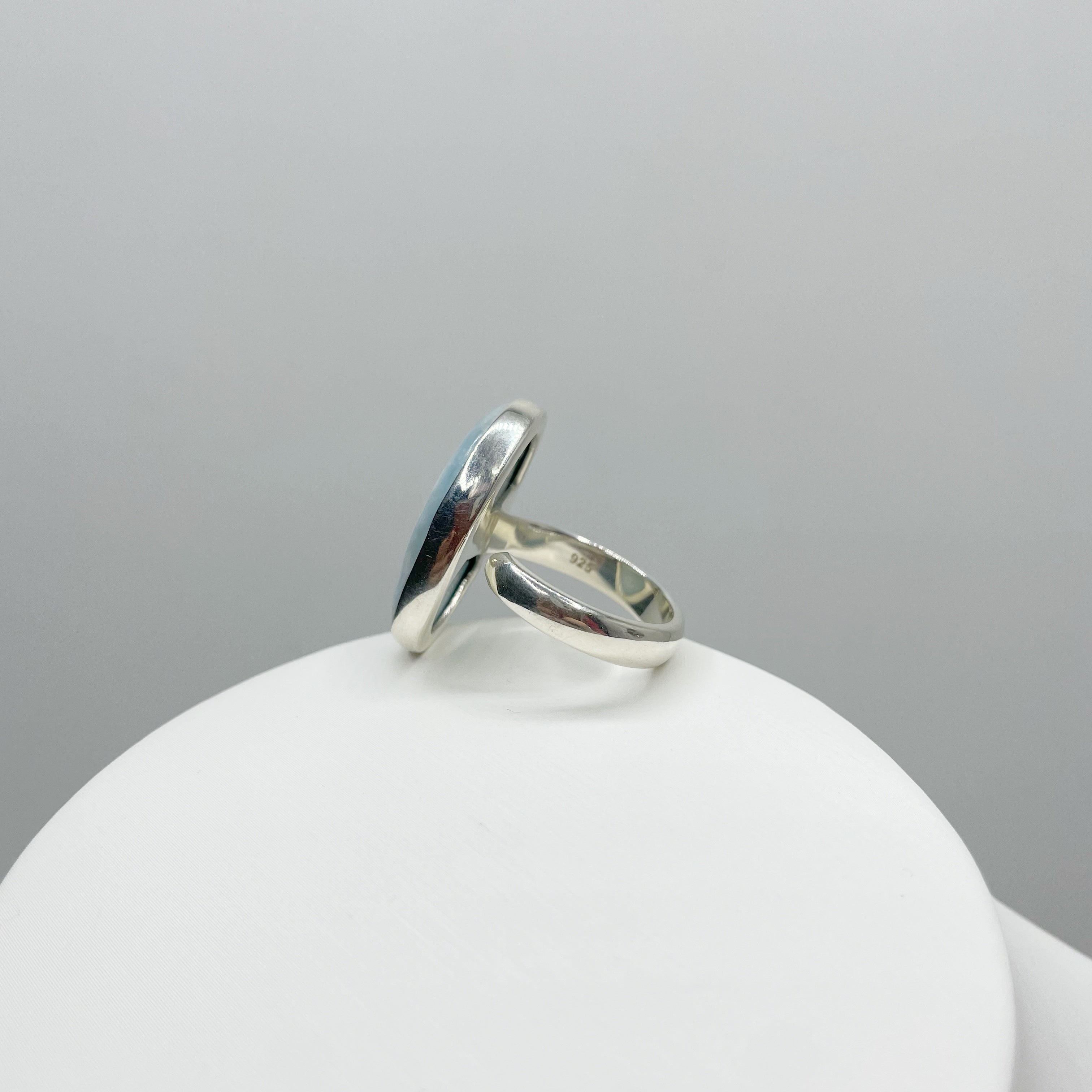Anello Larimar Ovale - Argento 925