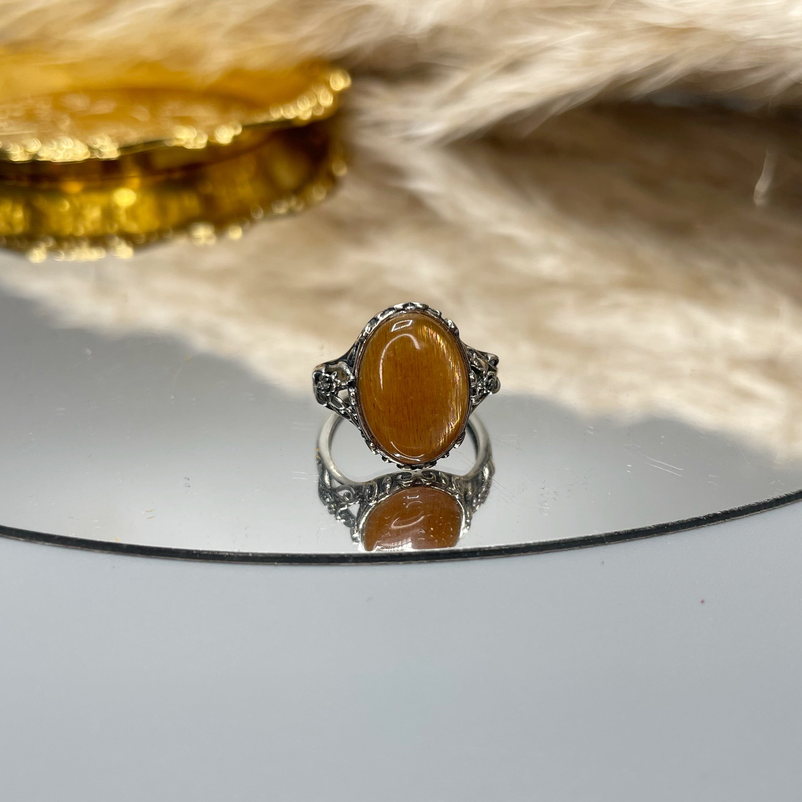 Anello Pietra del Sole e Argento 925