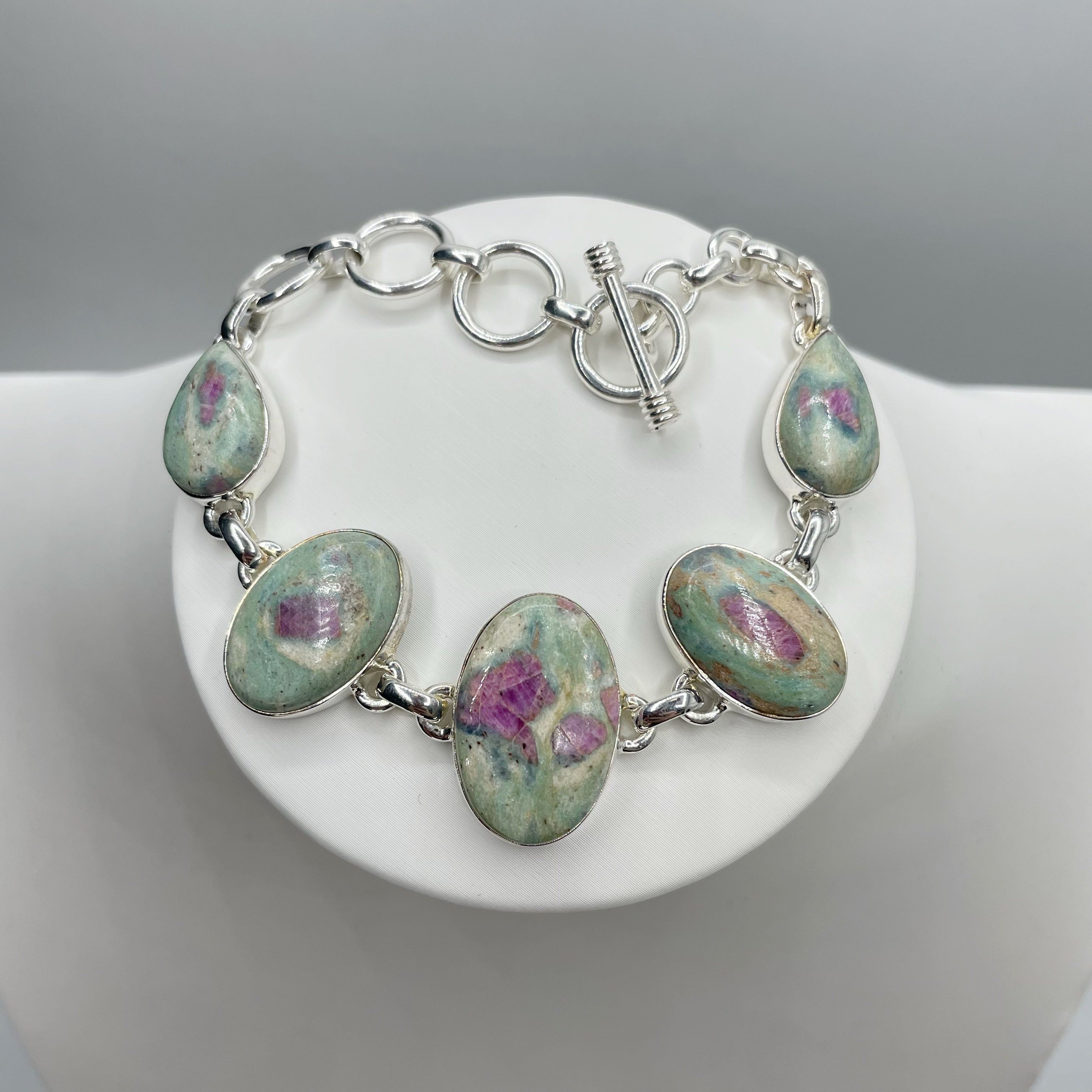 Bracciale Rubino in Fuchsite - Argento 925