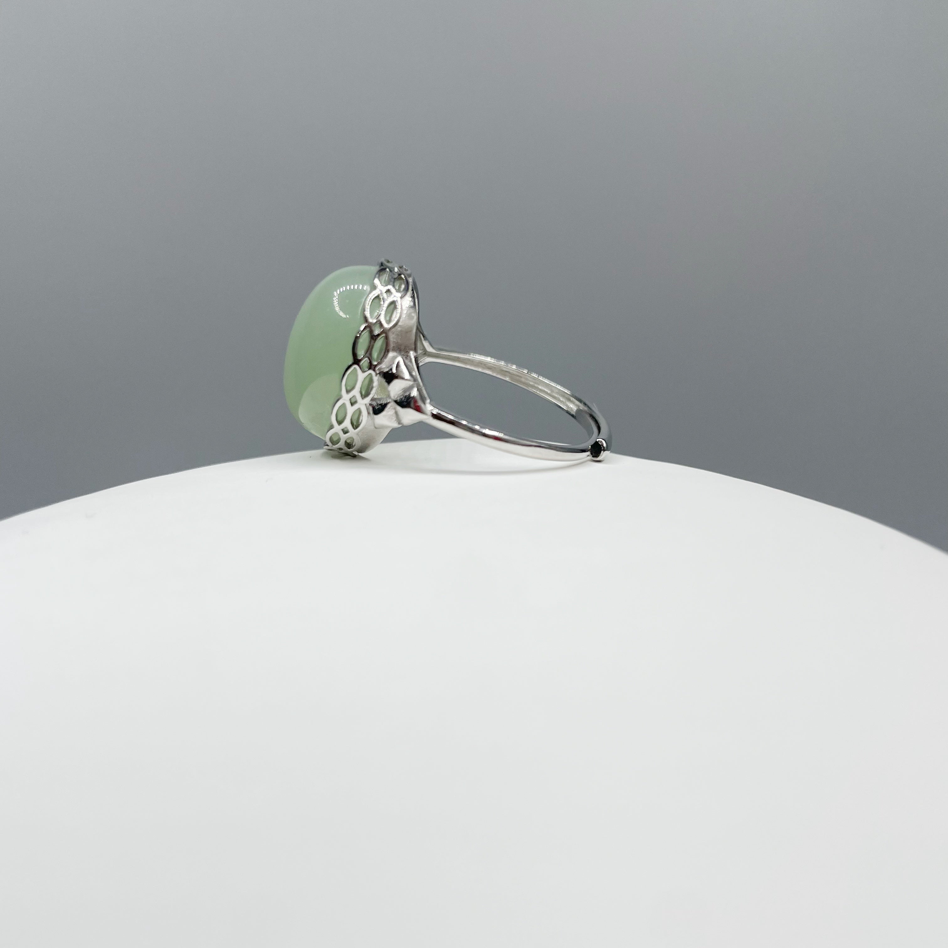 Anello Giada Chiara e Argento 925