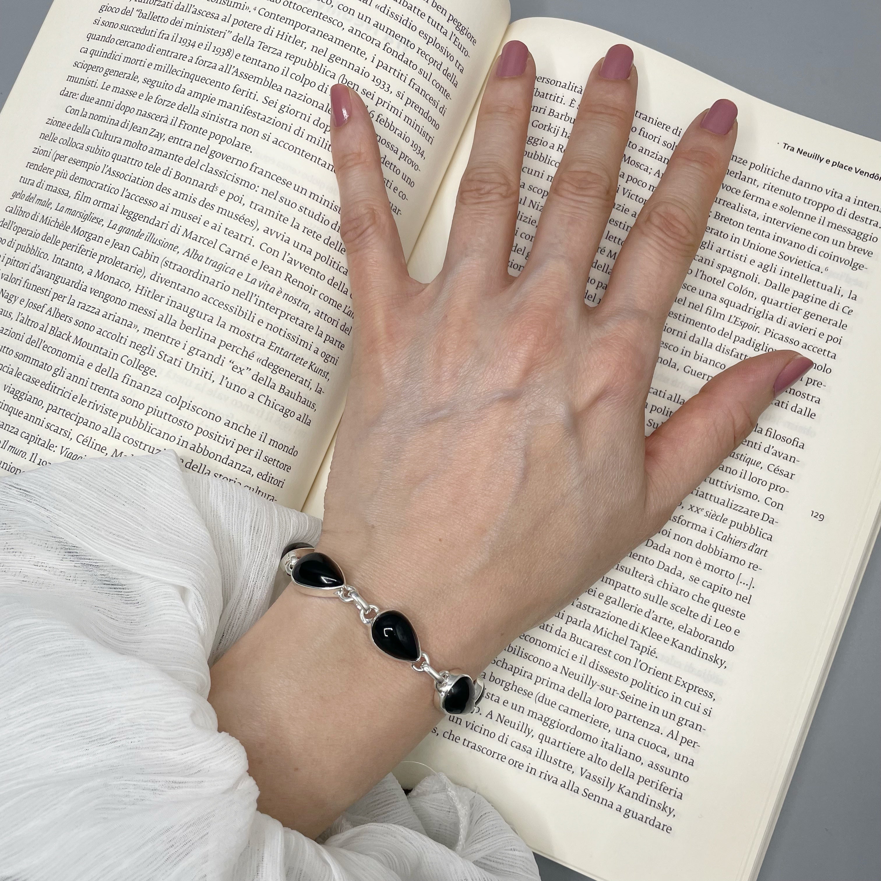 Bracciale Onice e Argento 925