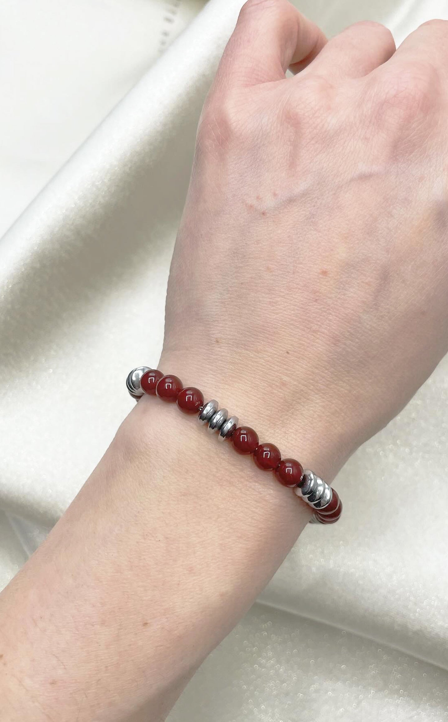 Bracciale Heroism - Corniola ed Ematite