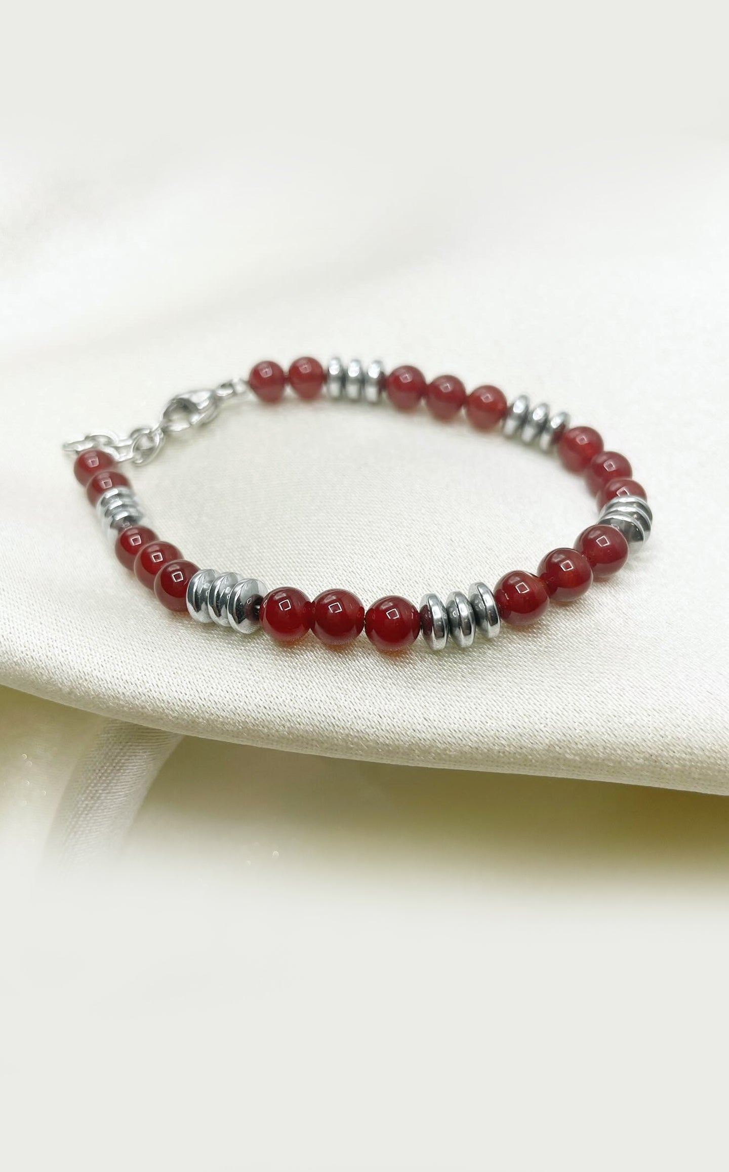 Bracciale Heroism - Corniola ed Ematite