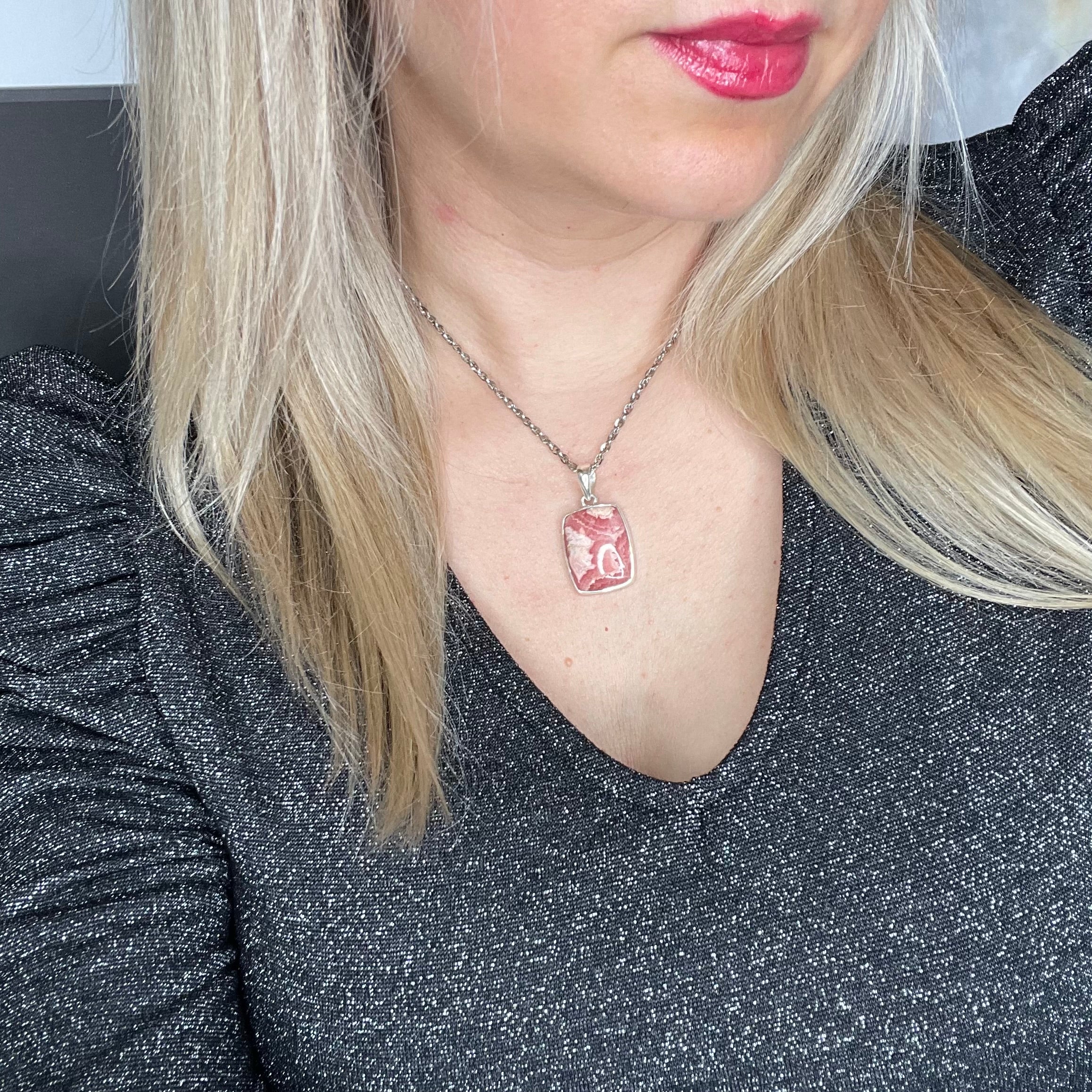 Ciondolo Rodocrosite - Argento 925