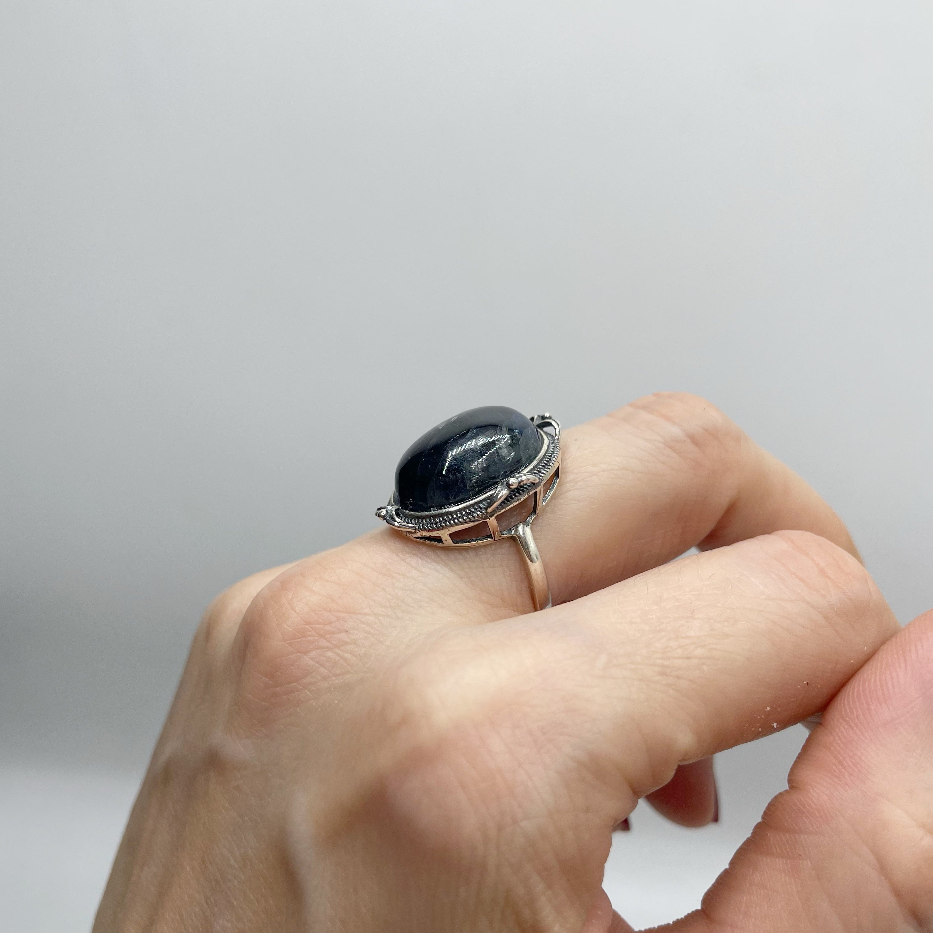 Anello Cianite - Argento 925