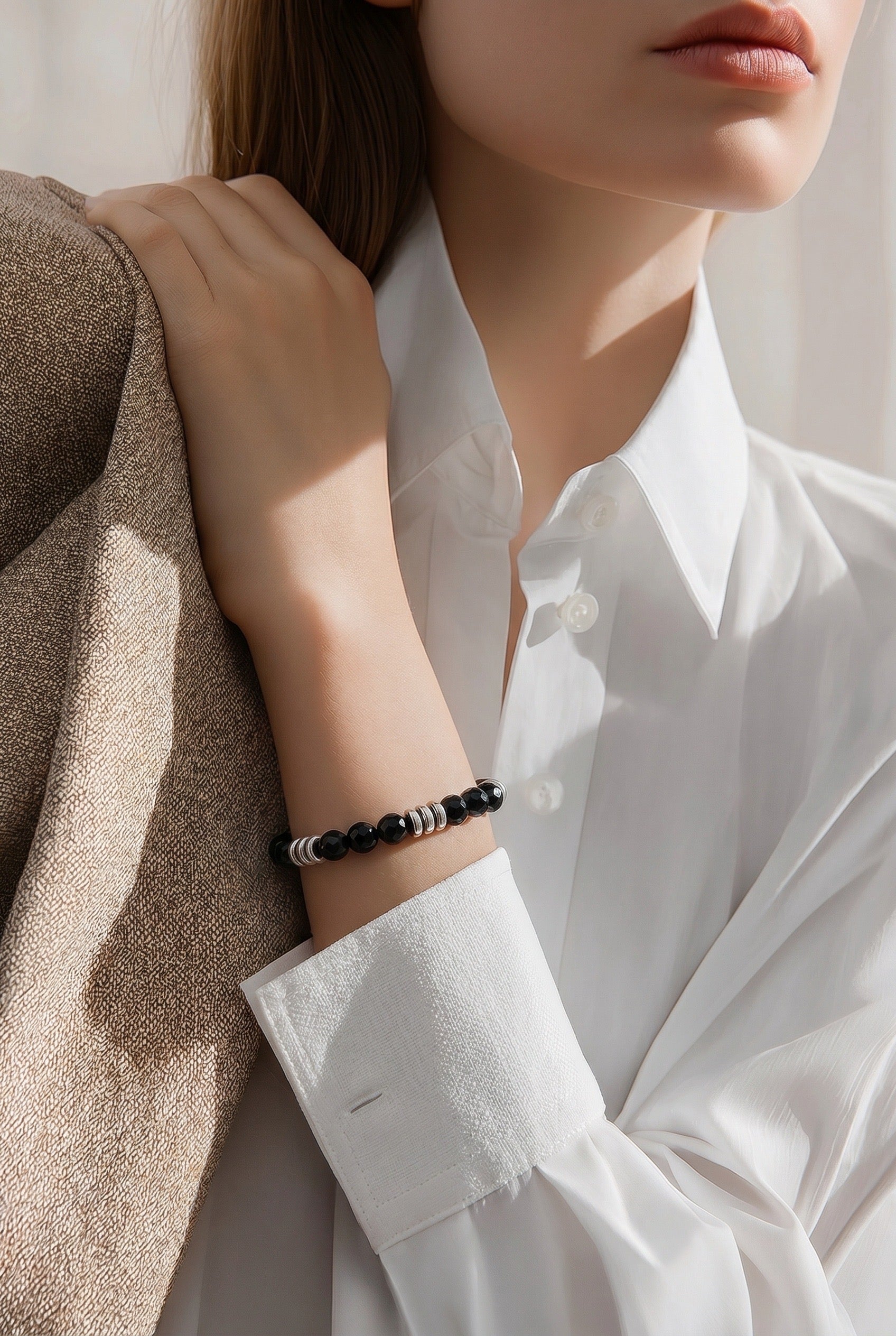 Bracciale Protezione Esterna e Interna - Tormalina, Onice ed Ematite