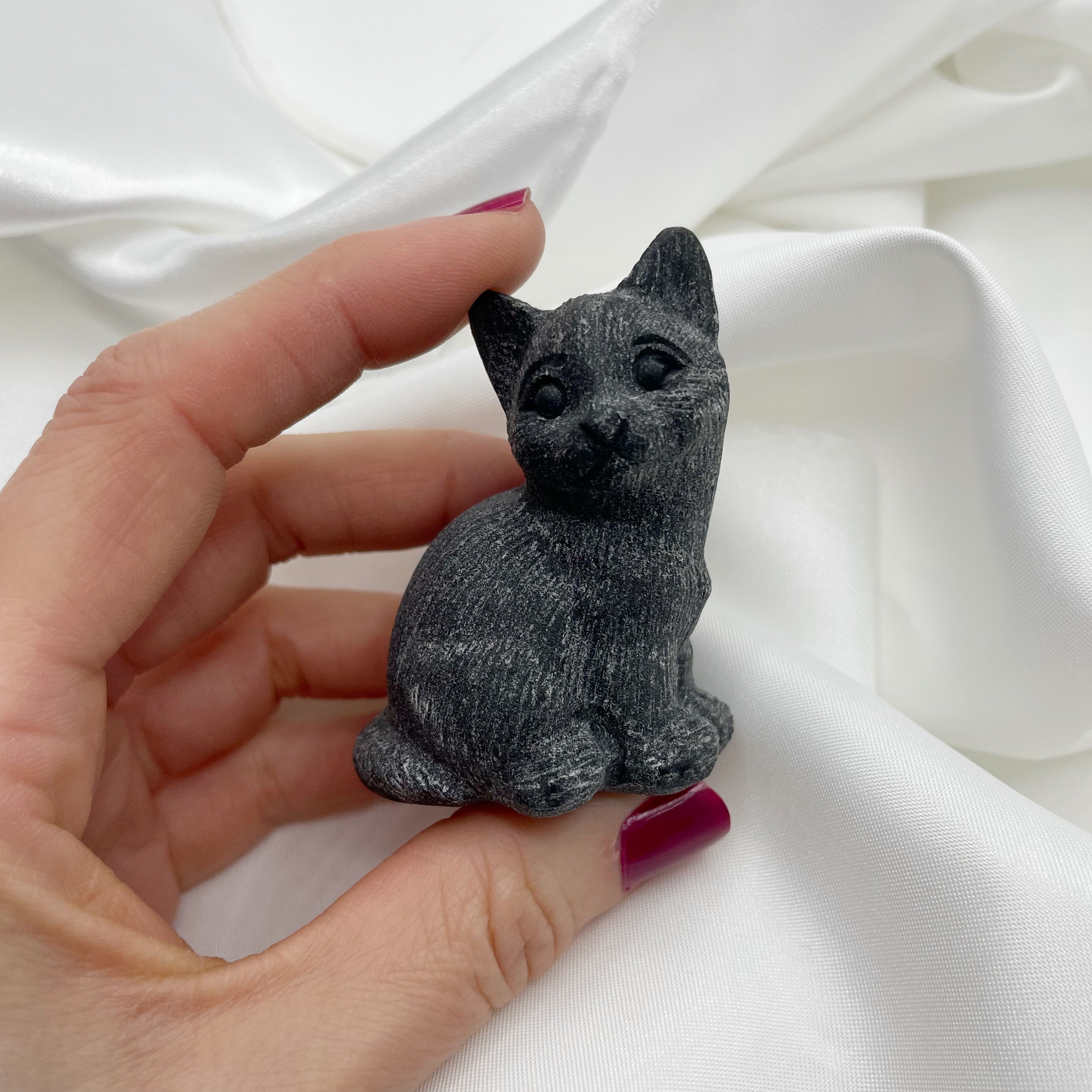 Gattino Minù - Ossidiana nera