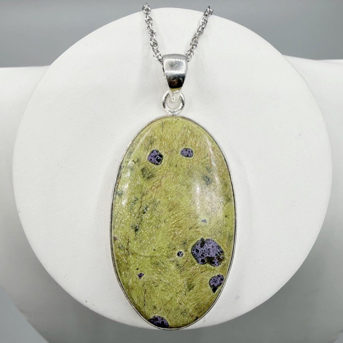 Ciondolo Atlantisite Argento 925 - Ovale grande