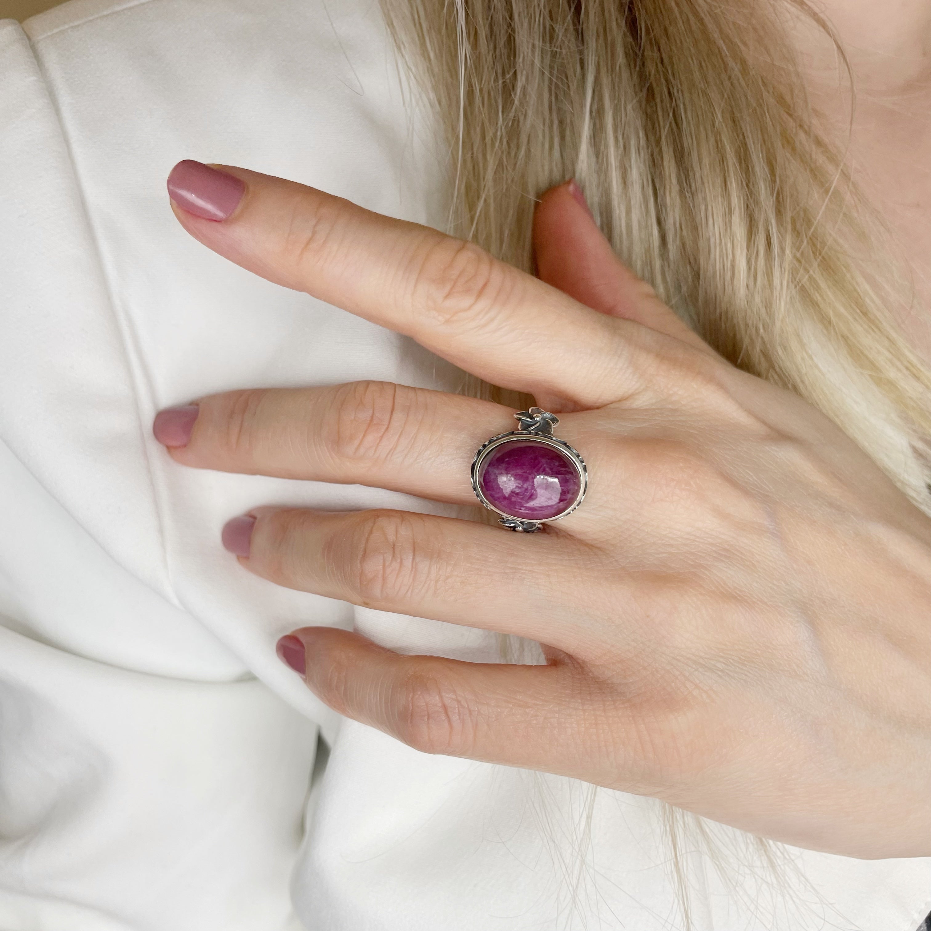 Anello Triumph - Radice di Rubino e Argento 925