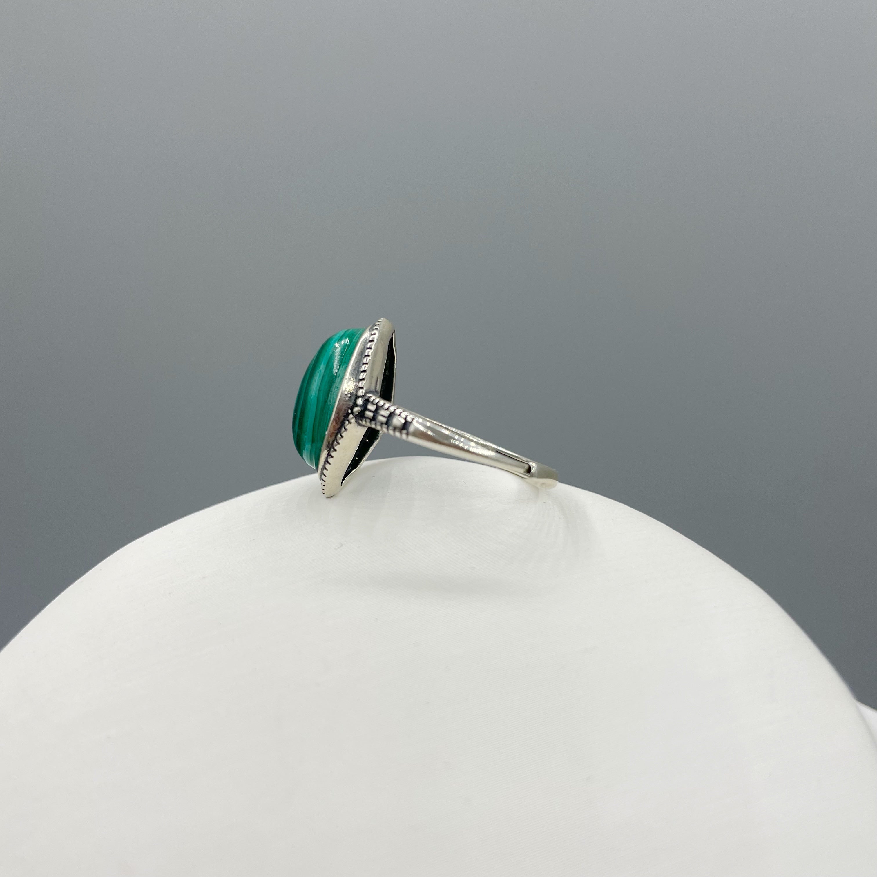 Anello Malachite - Argento 925