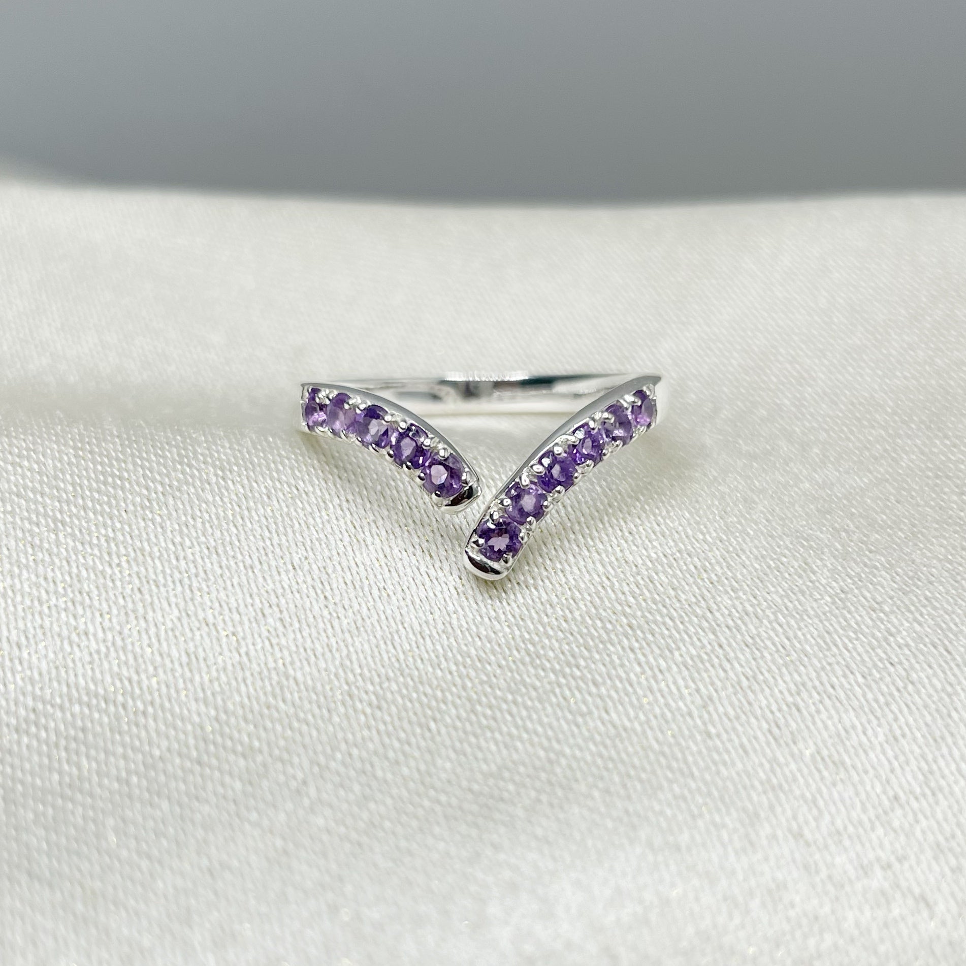 Anello Terzo Occhio - Ametista e Argento 925