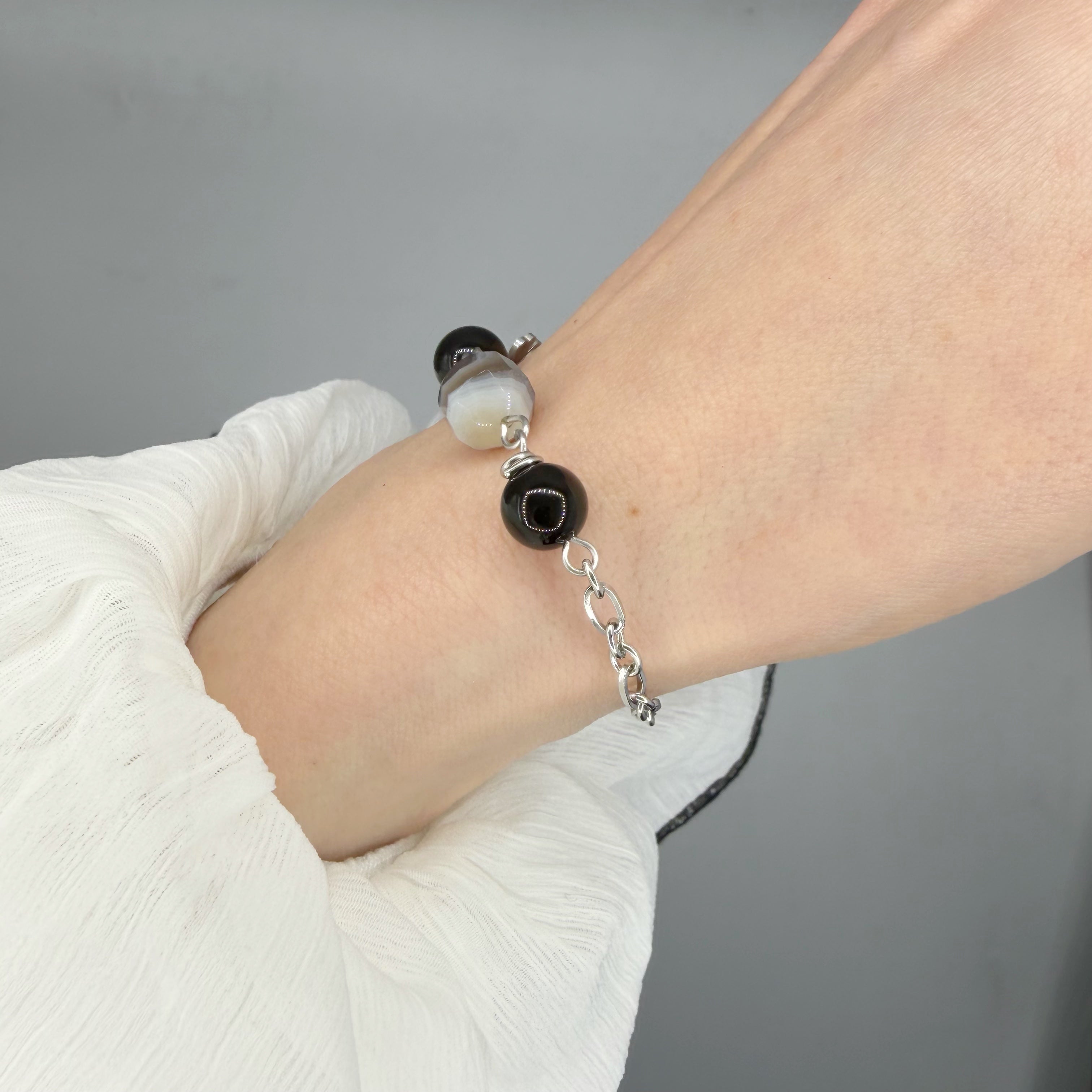 Bracciale Anti-Invidia - Occhio di Shiva, Ossidiana, Onice - LIMITED EDITION