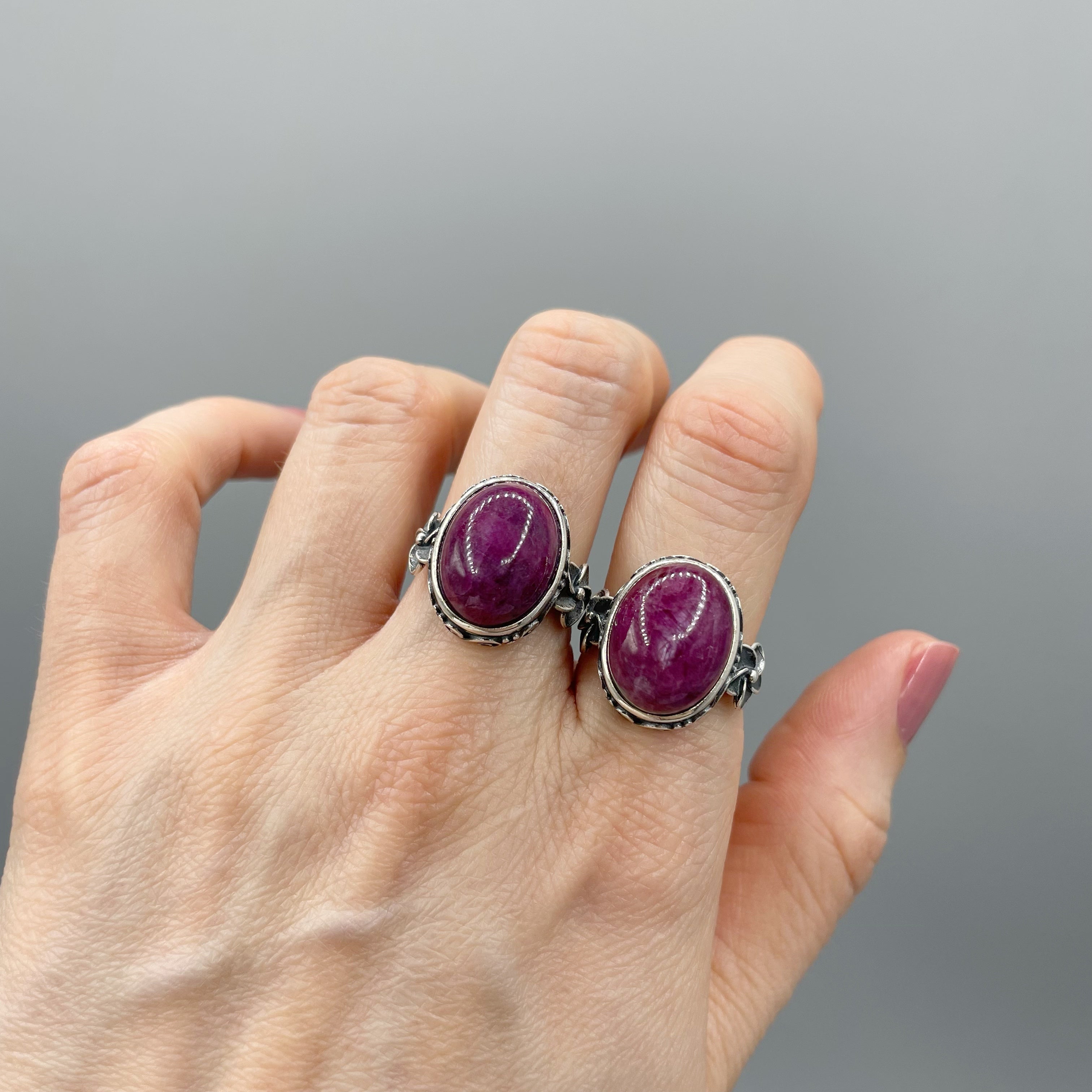 Anello Triumph - Radice di Rubino e Argento 925