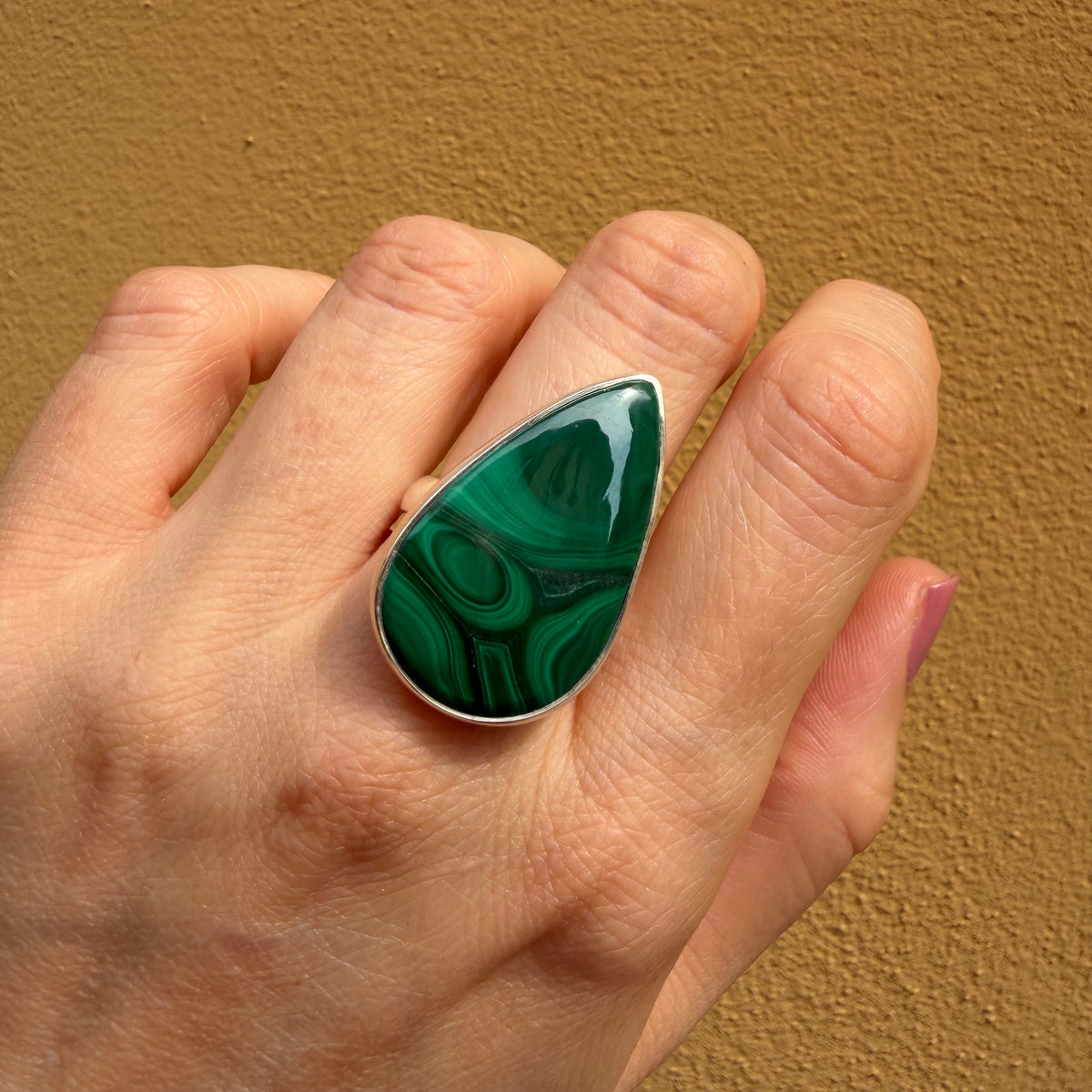 Anello Malachite Argento 925