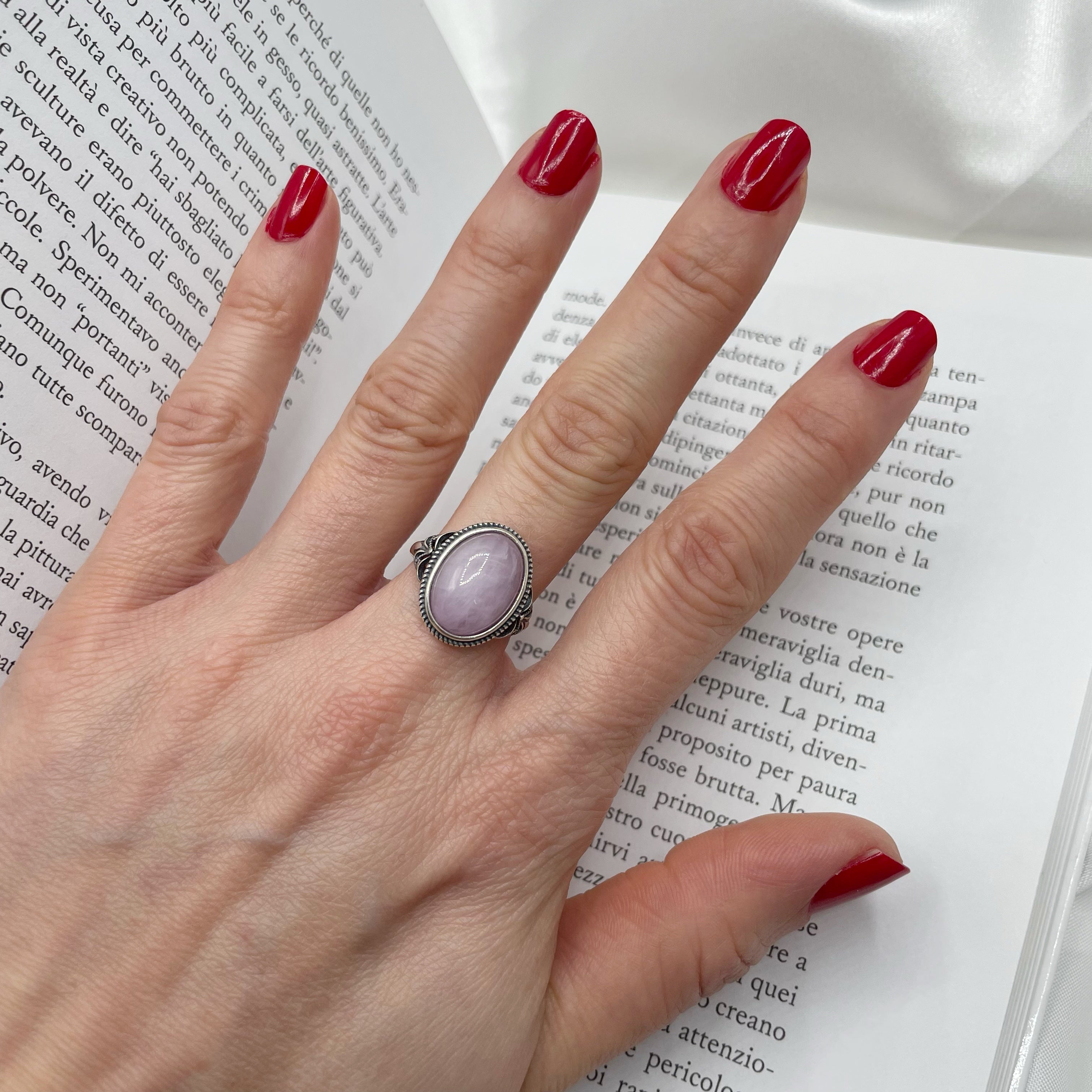Anello Kunzite - Argento 925