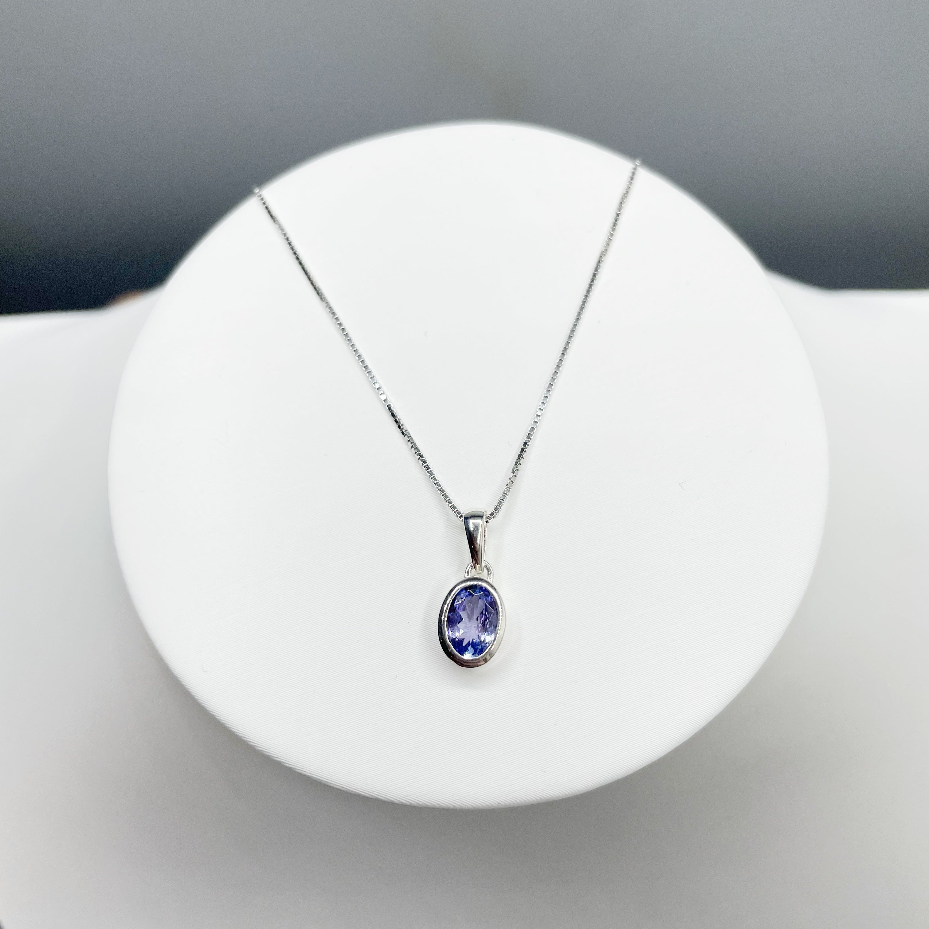 Ciondolo Tanzanite Ovale - Argento 925