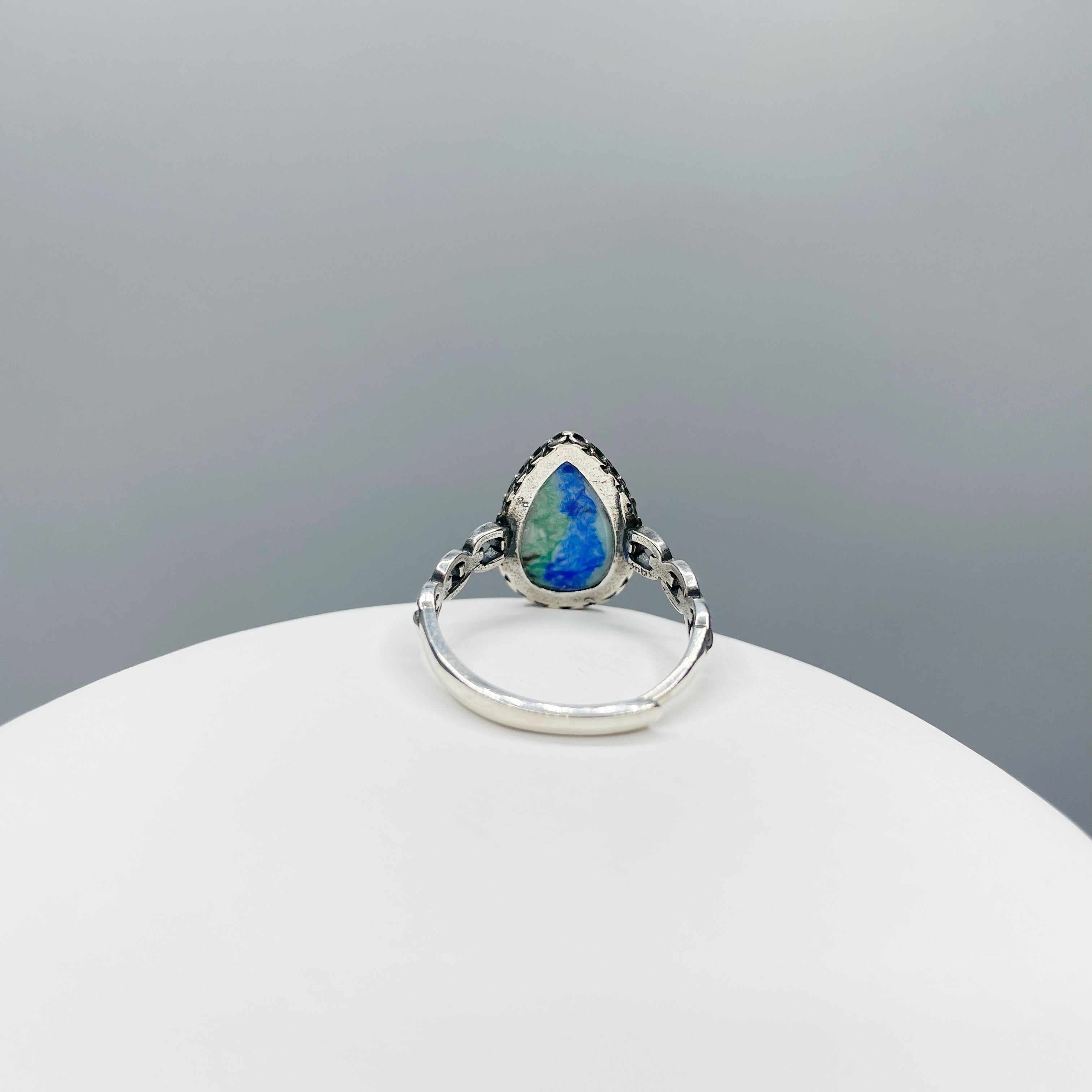 Anello Turchese Naturale e Lapislazzuli - Argento 925
