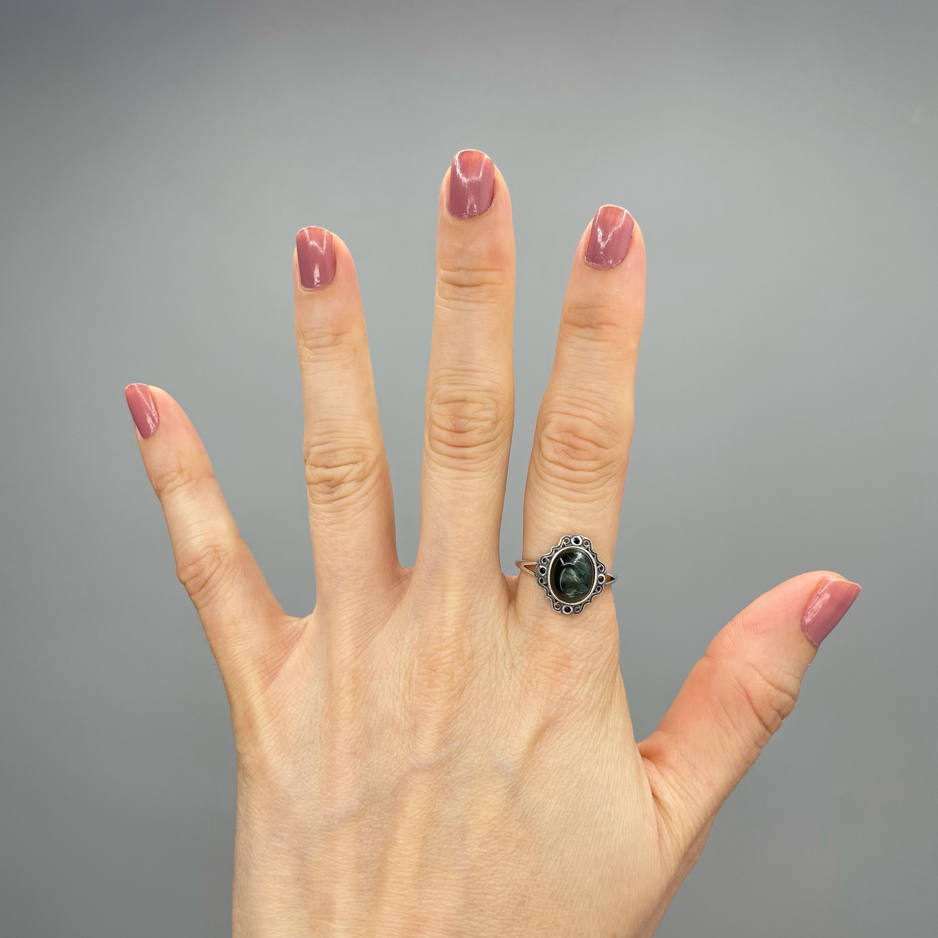 Anello Serafinite e Argento 925