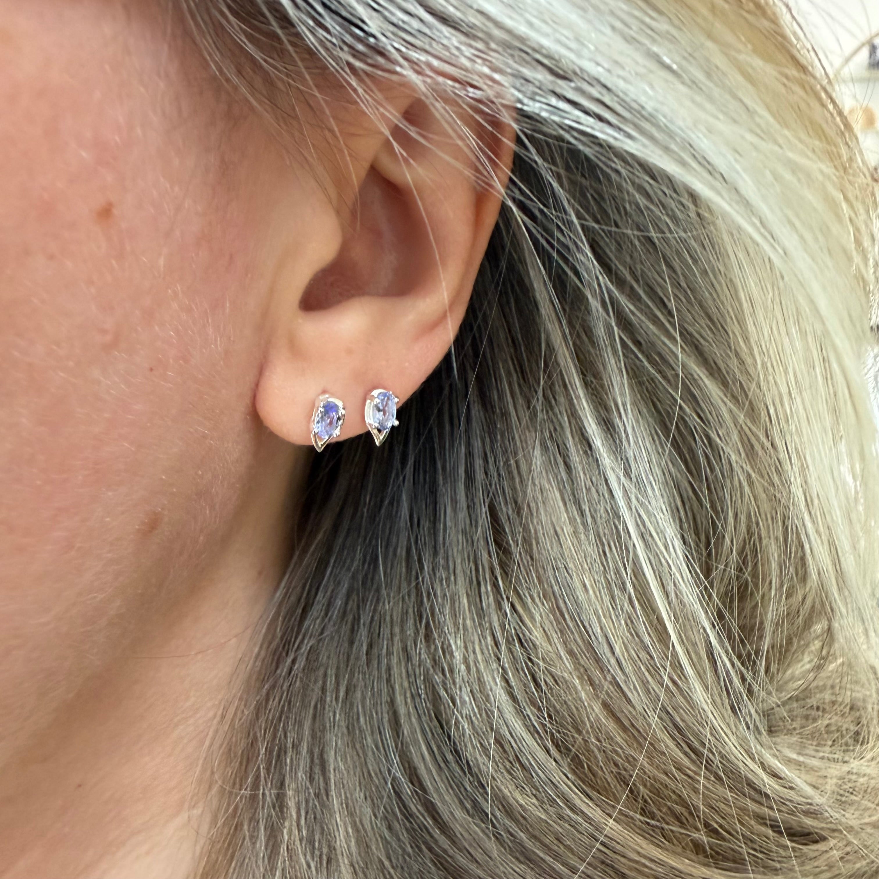 Orecchini a lobo Tanzanite | Argento 925