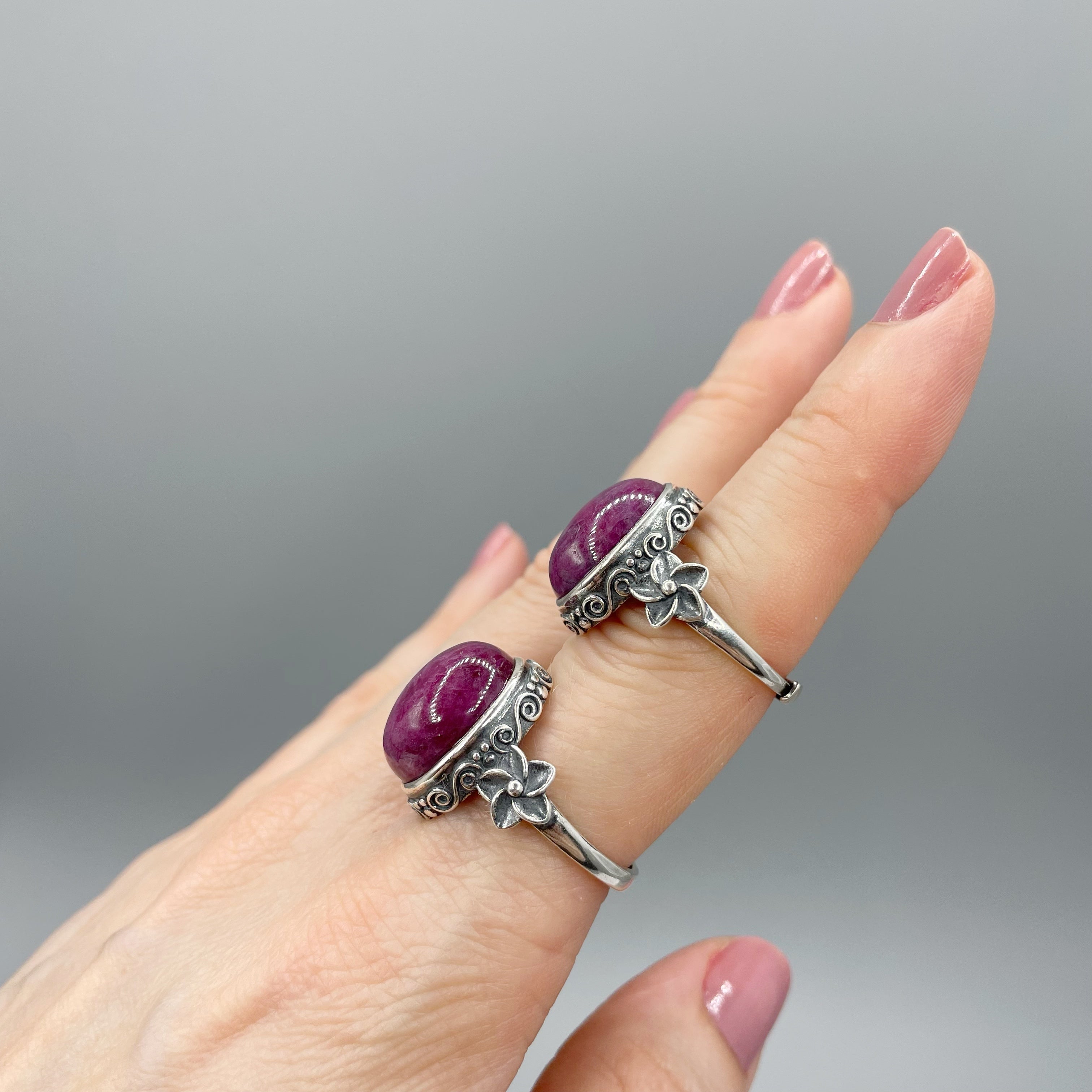 Anello Triumph - Radice di Rubino e Argento 925
