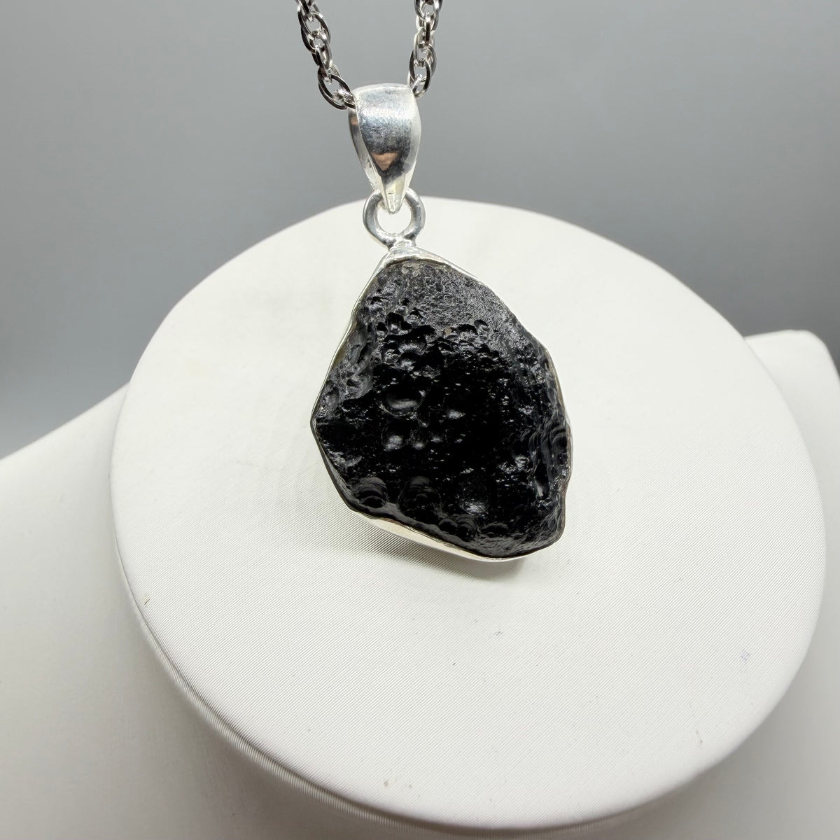 Ciondolo Tektite e Argento 925