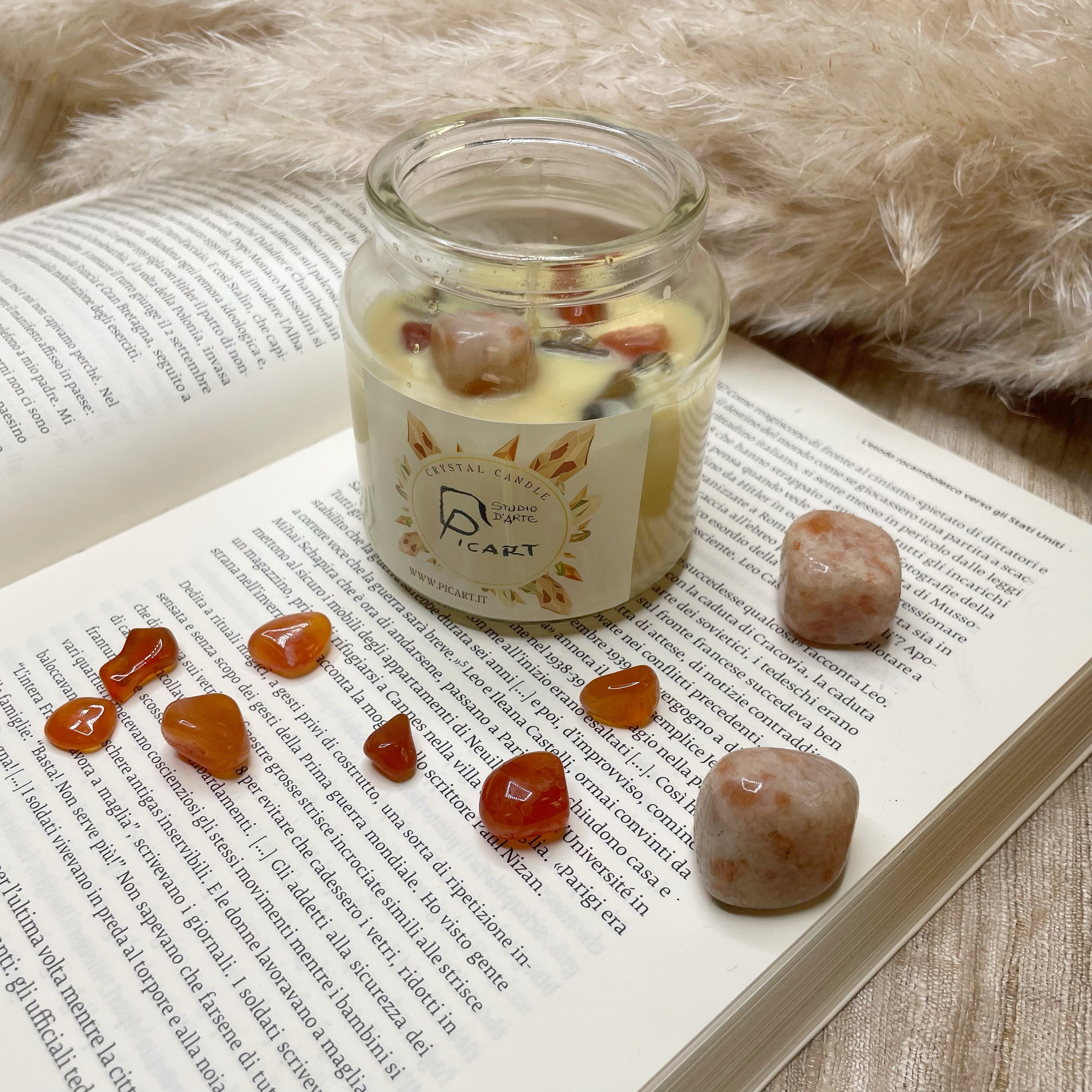 Candela con Cristalli GOOD KARMA - piccola