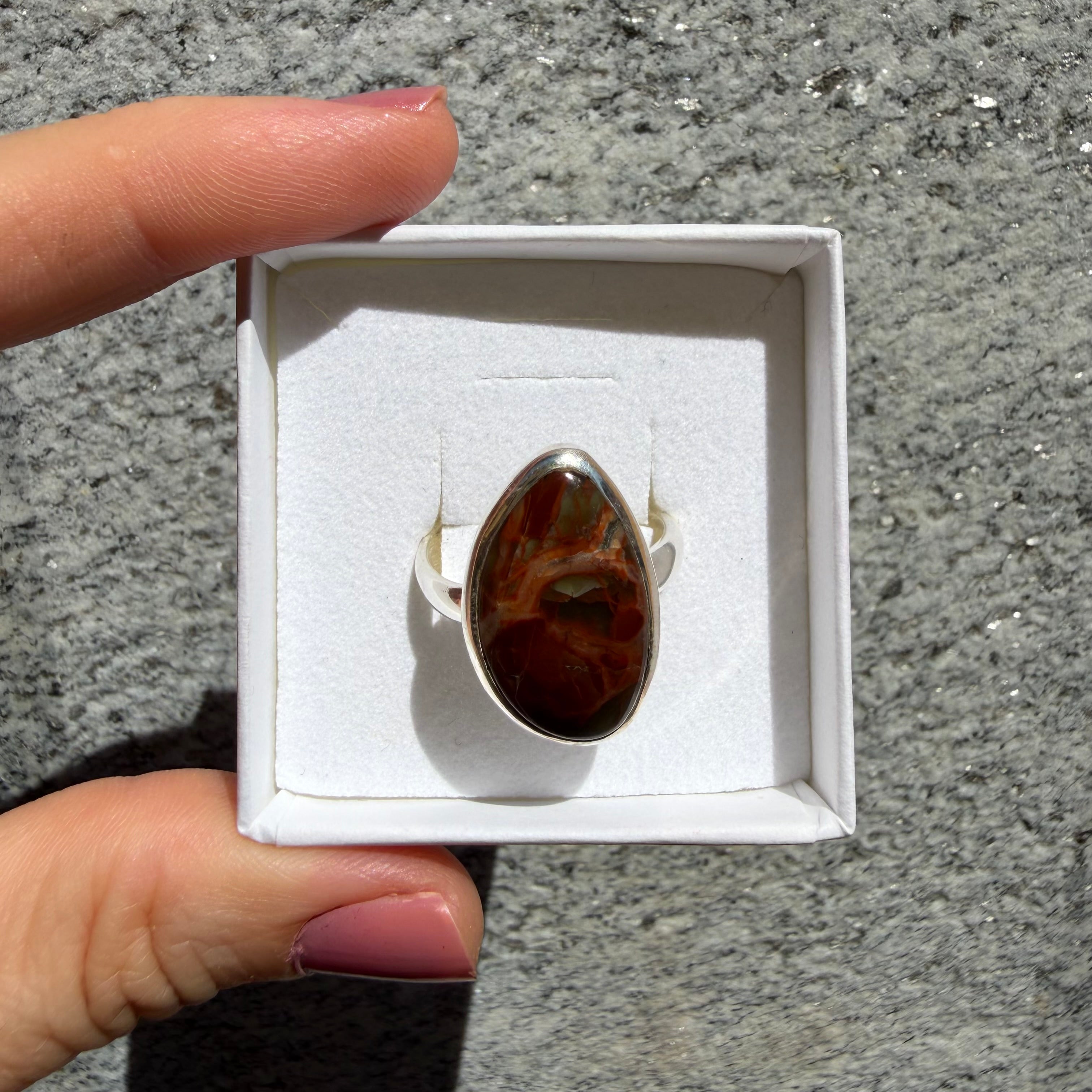 Anello Diaspro Argento 925