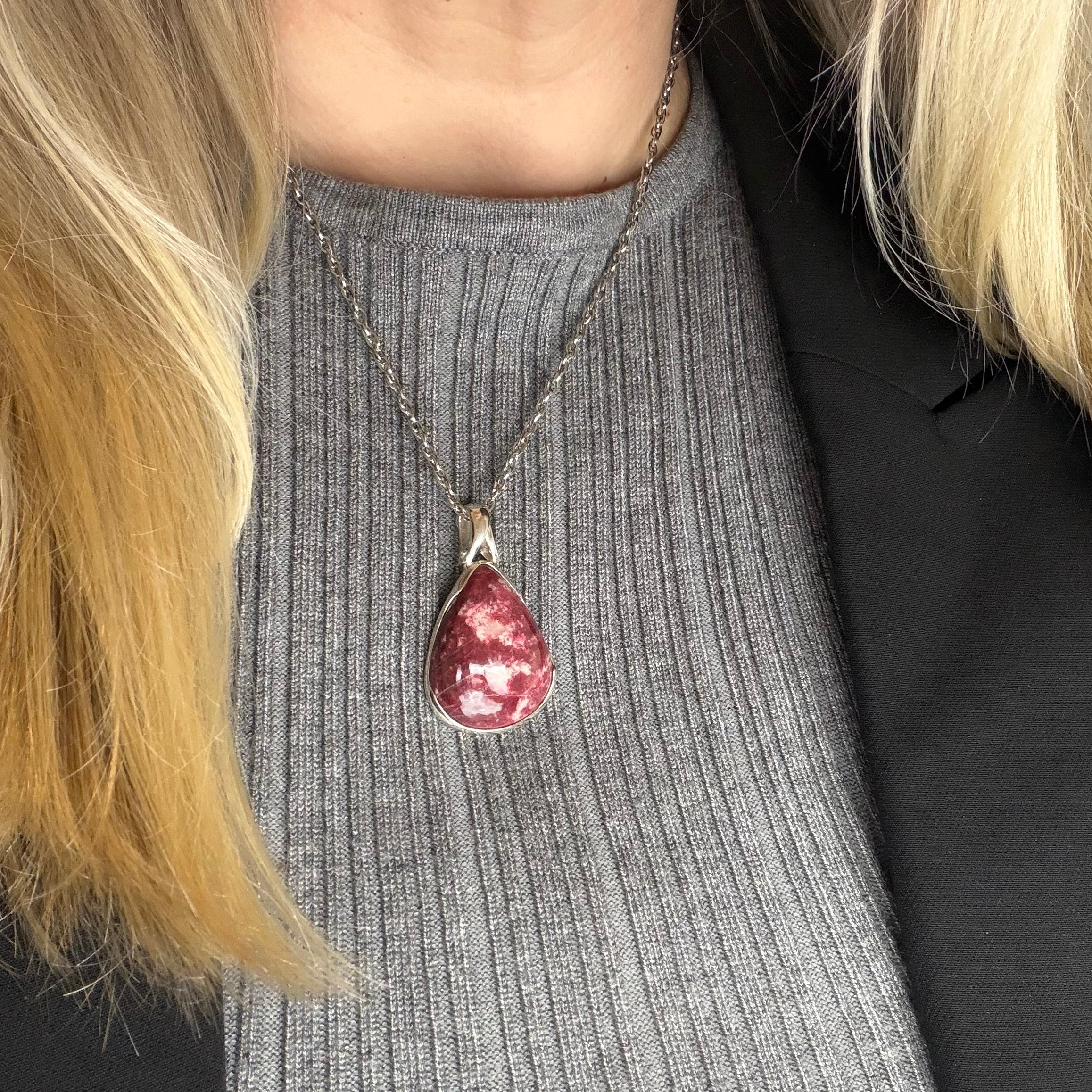 Ciondolo Thulite - Argento 925