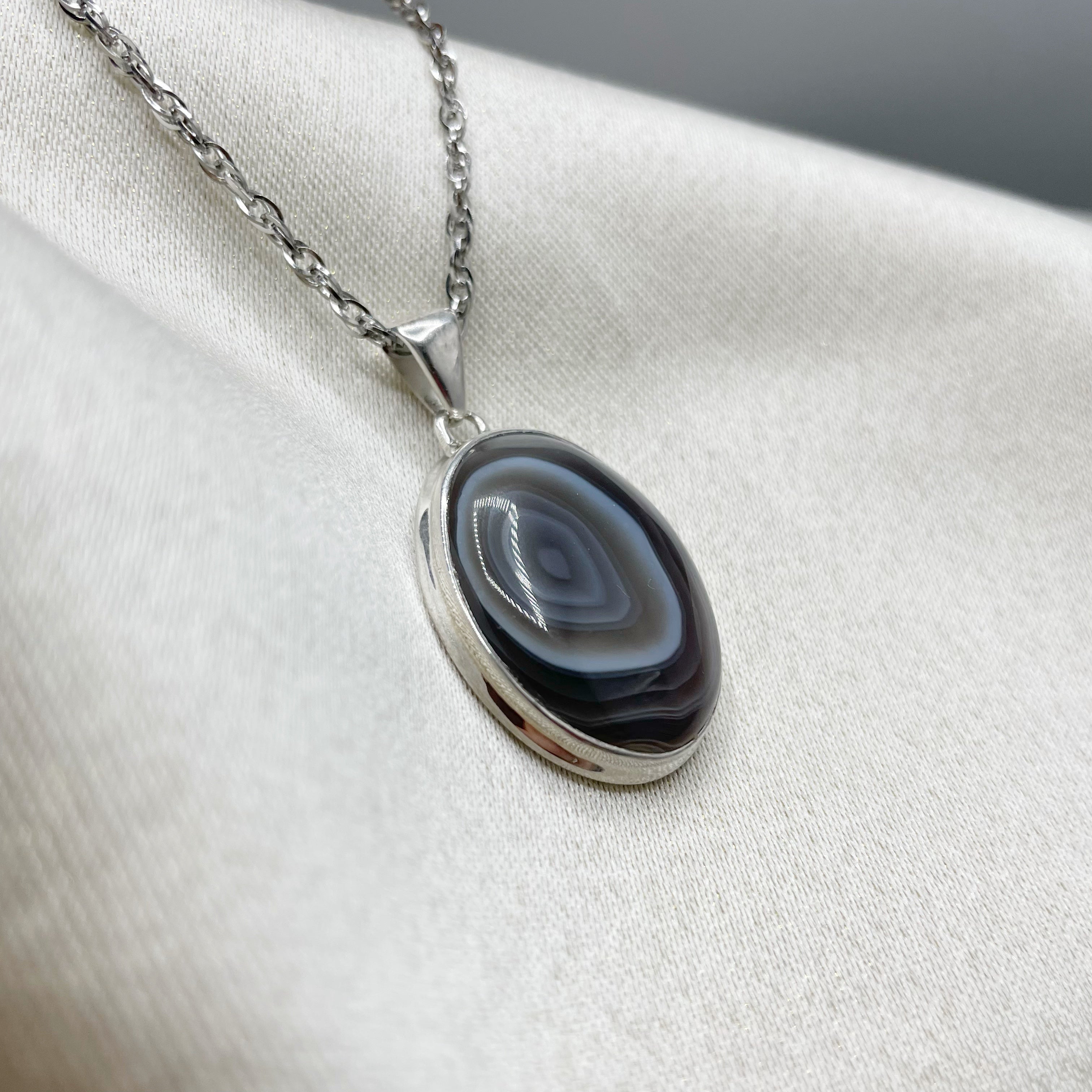 Ciondolo Occhio di Shiva Ovale - Argento 925