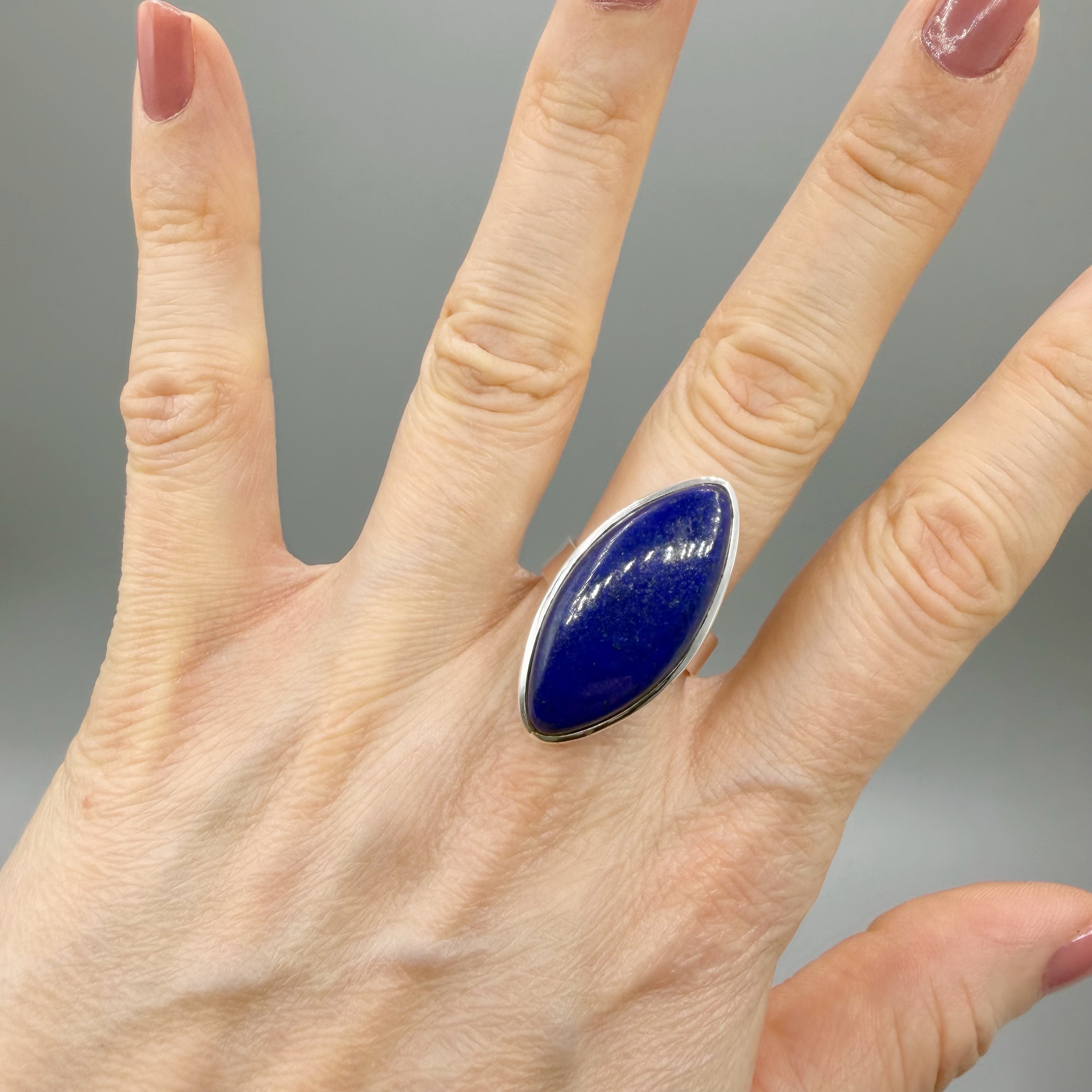 Anello Lapislazzuli Ovale - Argento 925