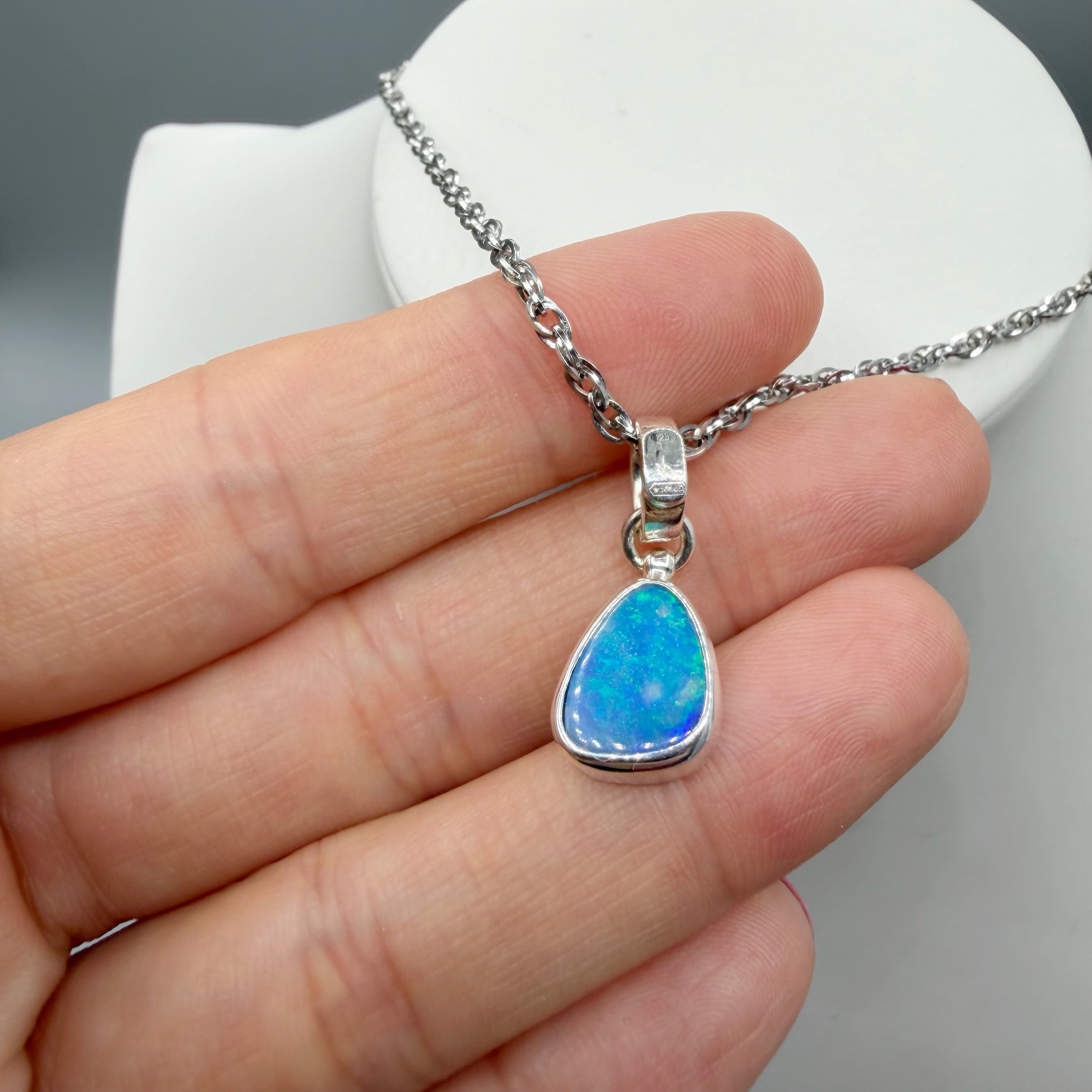 Ciondolo Opale Australiano - Argento 925