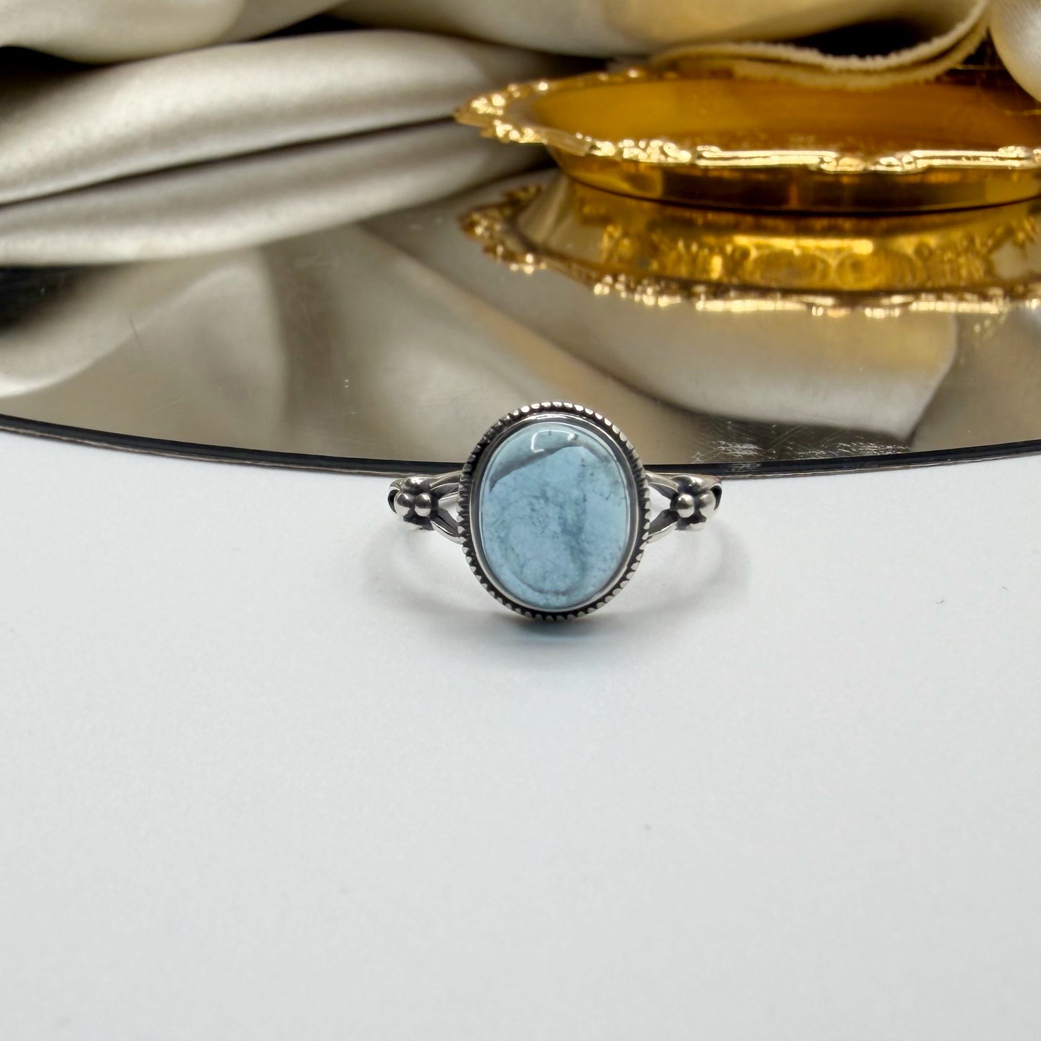 Anello Acquamarina e Argento 925