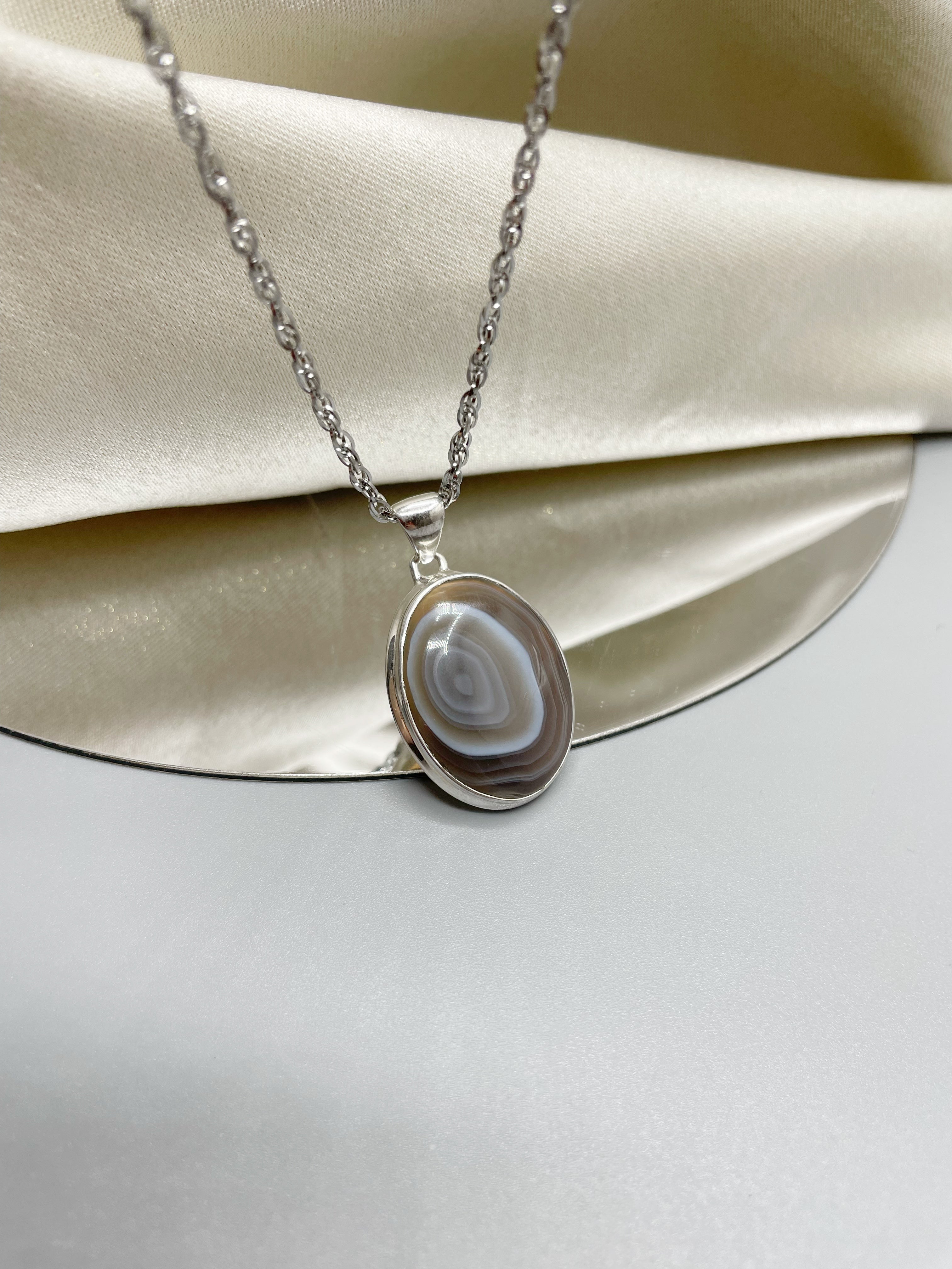 Ciondolo Occhio di Shiva Ovale - Argento 925