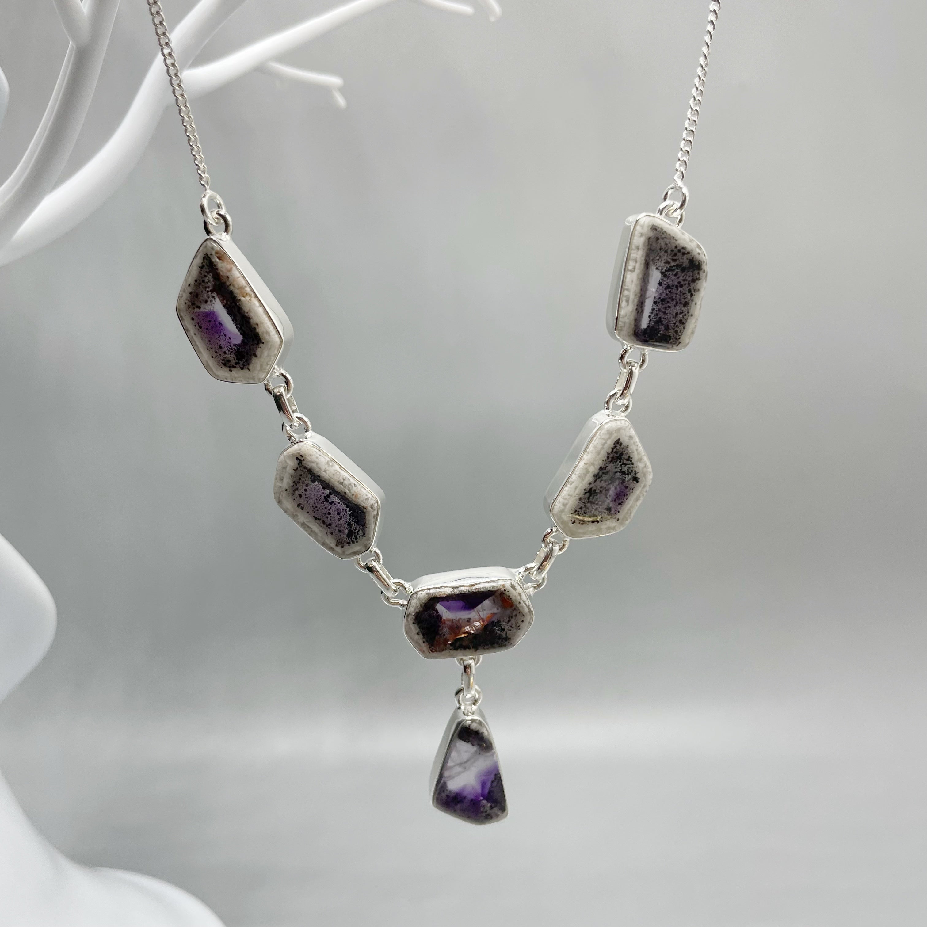 Collana Auralite 23 e Ametista - Argento 925