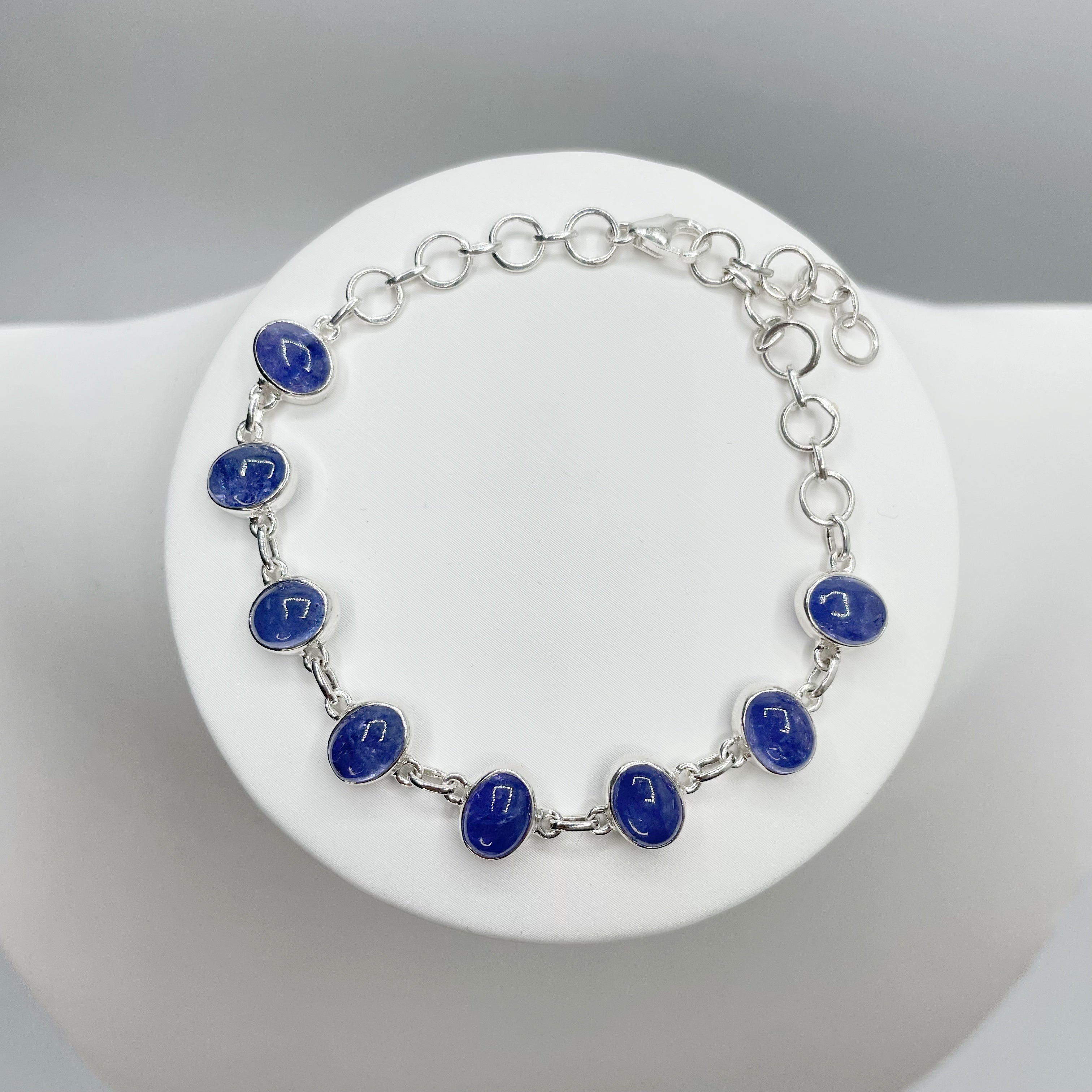 Bracciale Tanzanite e Argento 925 - Ovale