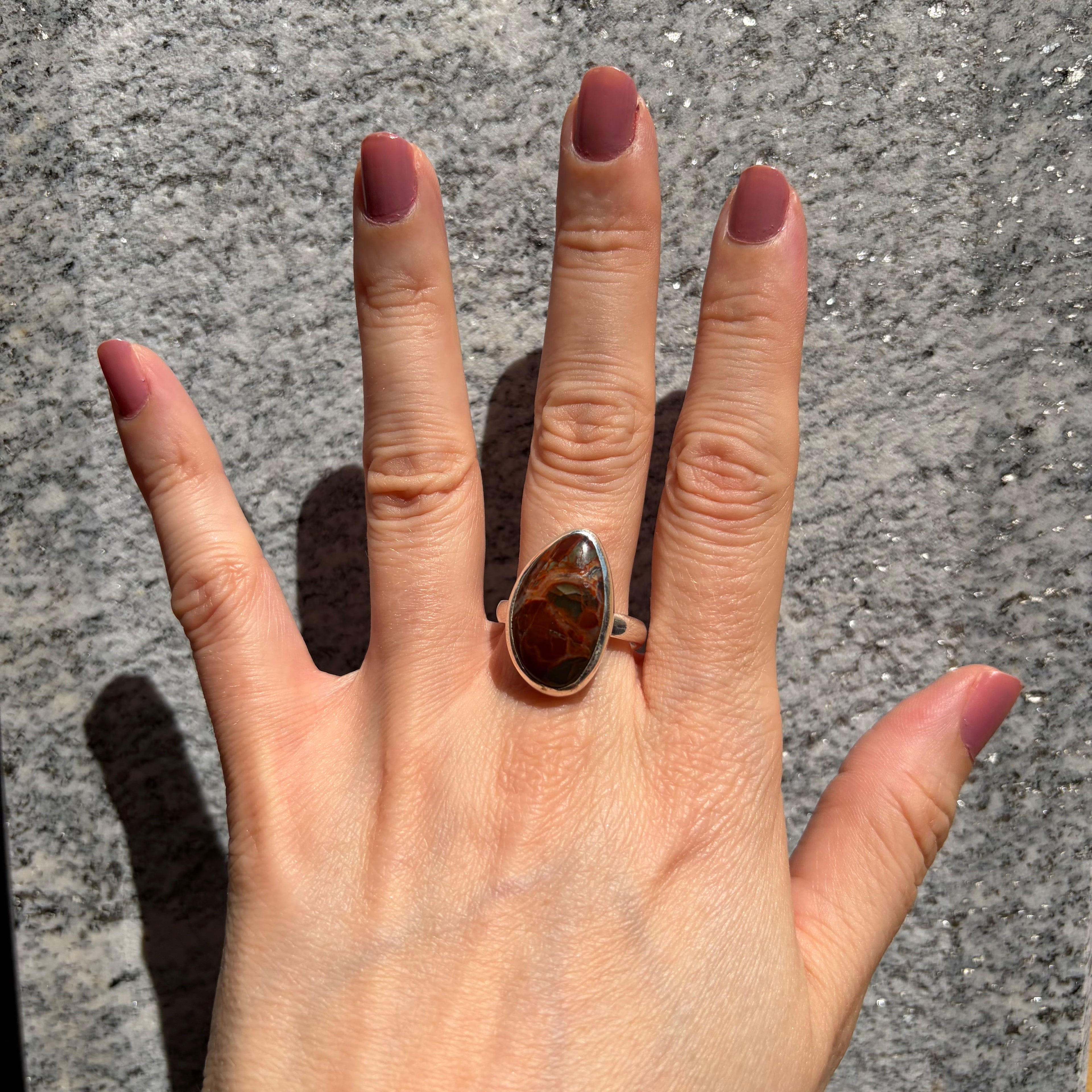 Anello Diaspro Argento 925