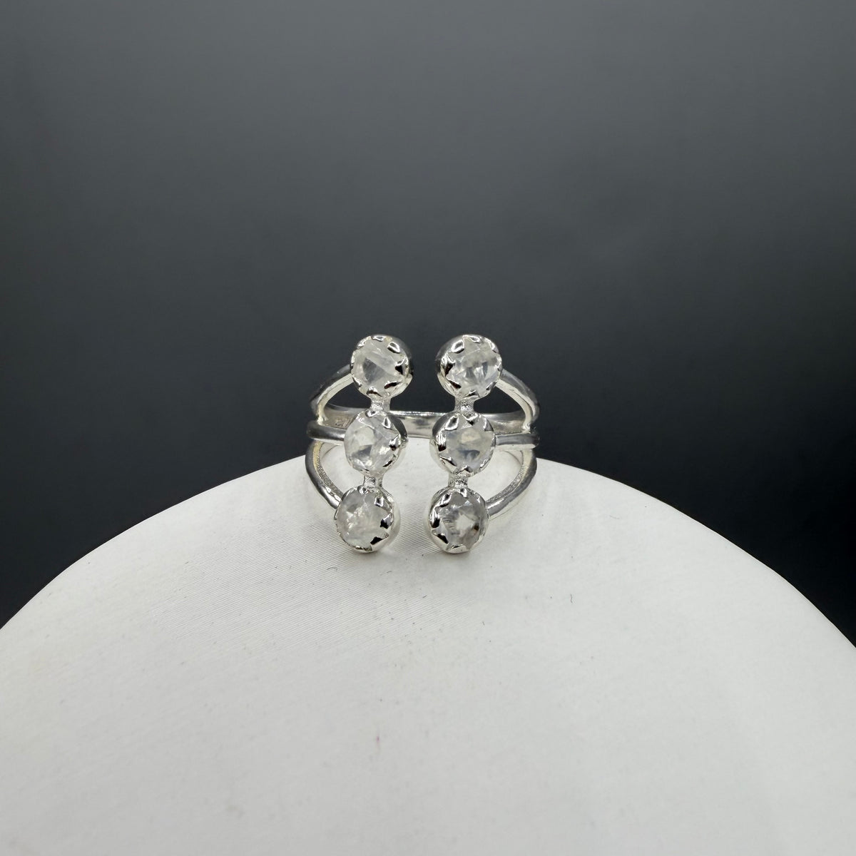 Anello Lucky - Labradorite Bianca e Argento 925