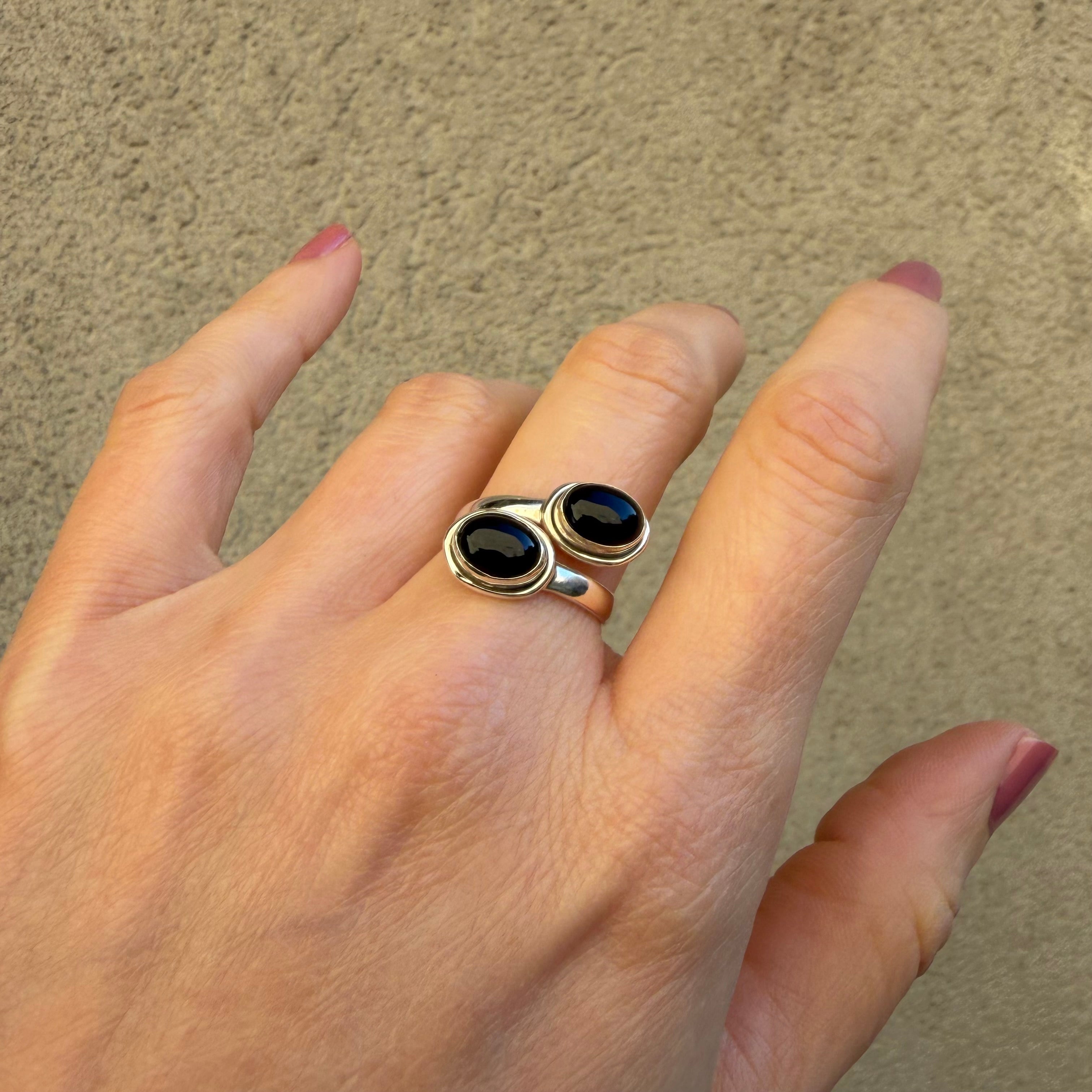 Anello Protettivo - Onice e Argento 925