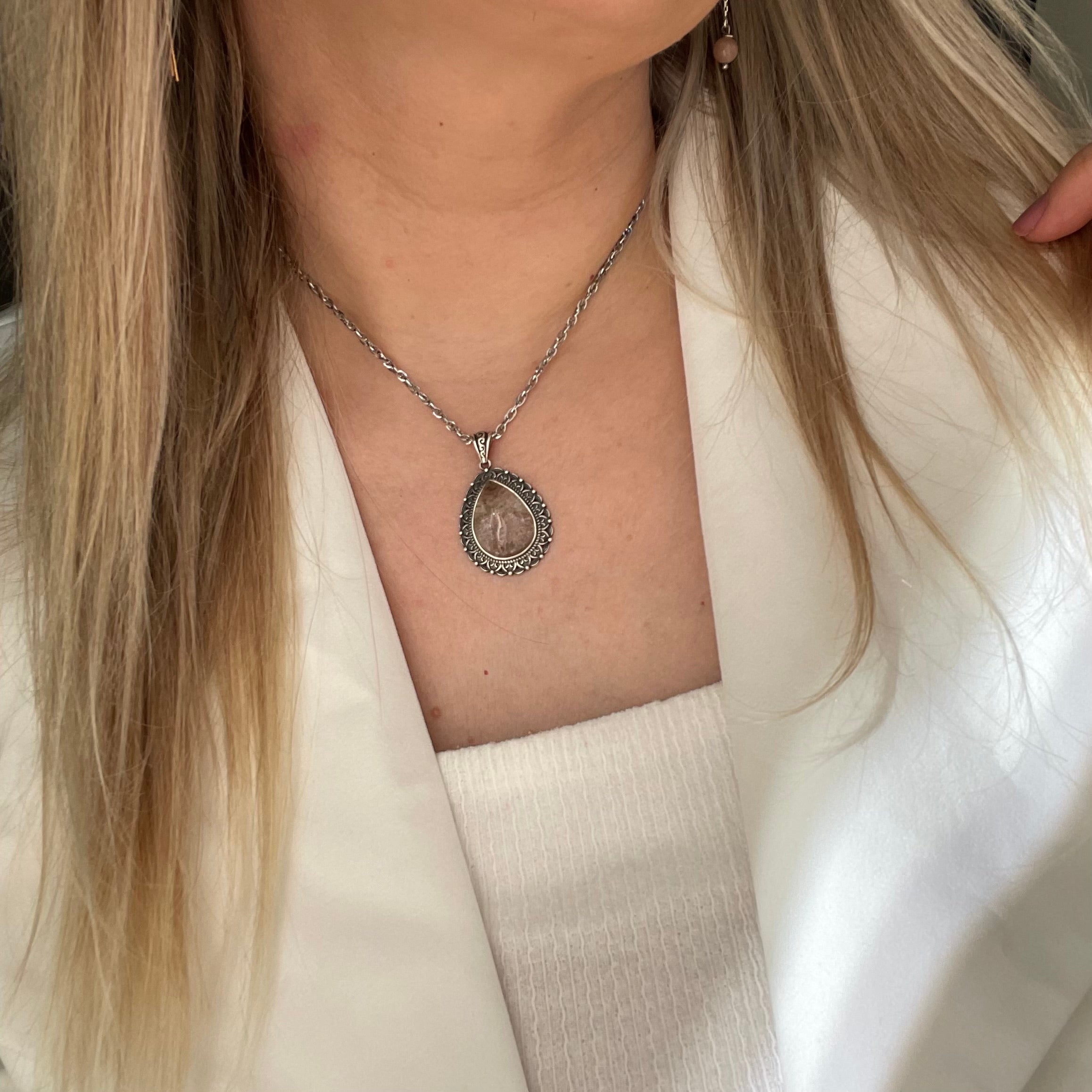 Ciondolo Quarzo Garden - Argento 925