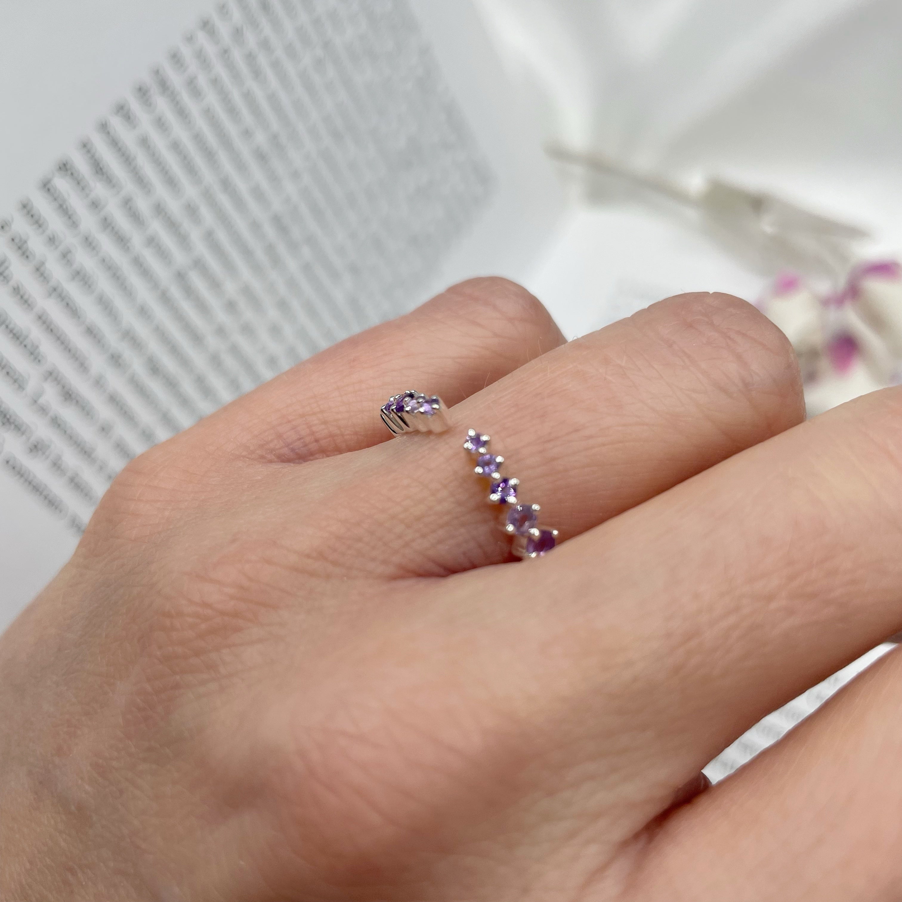 Anello Crown - Ametista e Argento 925